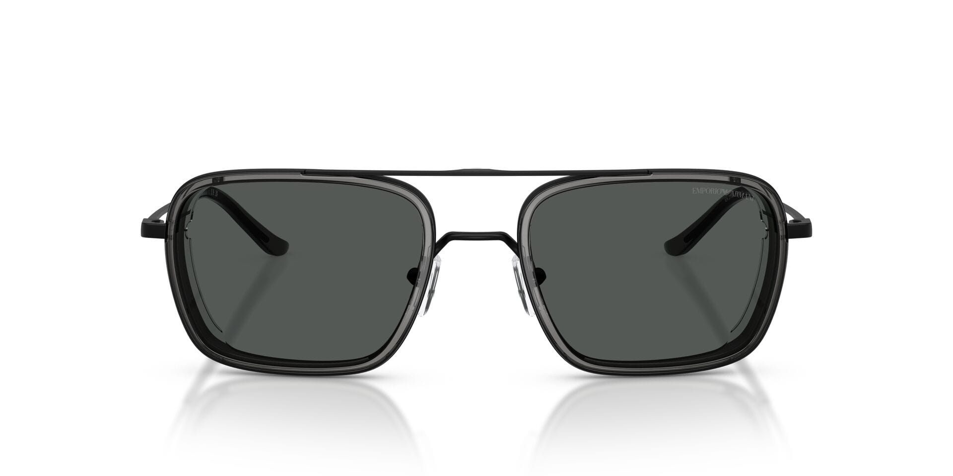 Emporio Armani 0EA2162 Sunglass Matt Black Male Full Metal Sunglass — Matt Black frame — view 5
