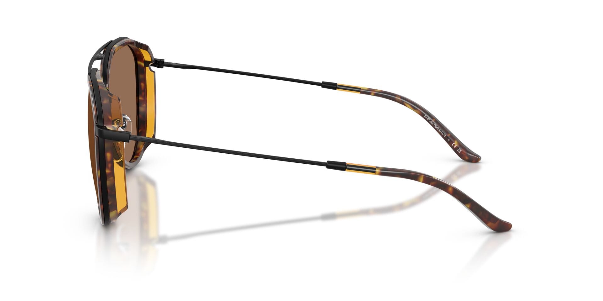 Emporio Armani 0EA2163 Sunglass Matt Black Male Full Metal Sunglass — Matt Black frame — view 9