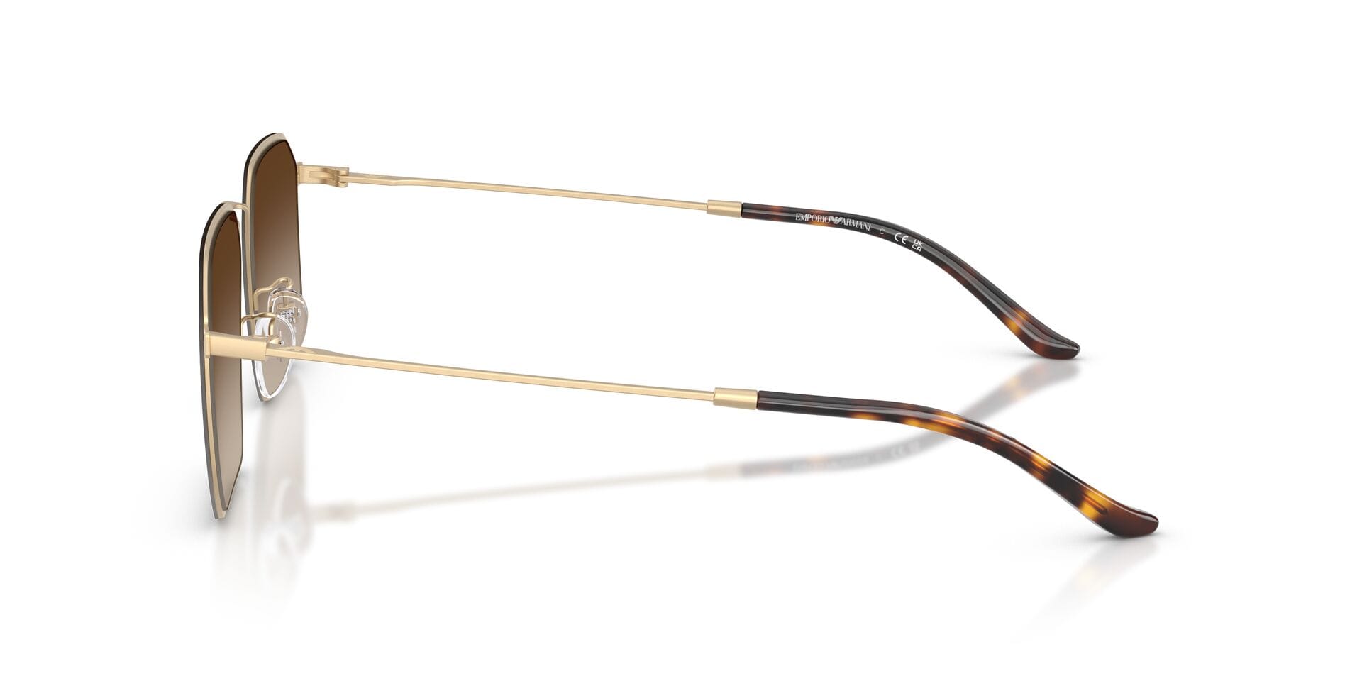 Emporio Armani 0EA2165D Sunglass Gold Male Full Metal Sunglass — Gold frame — view 9