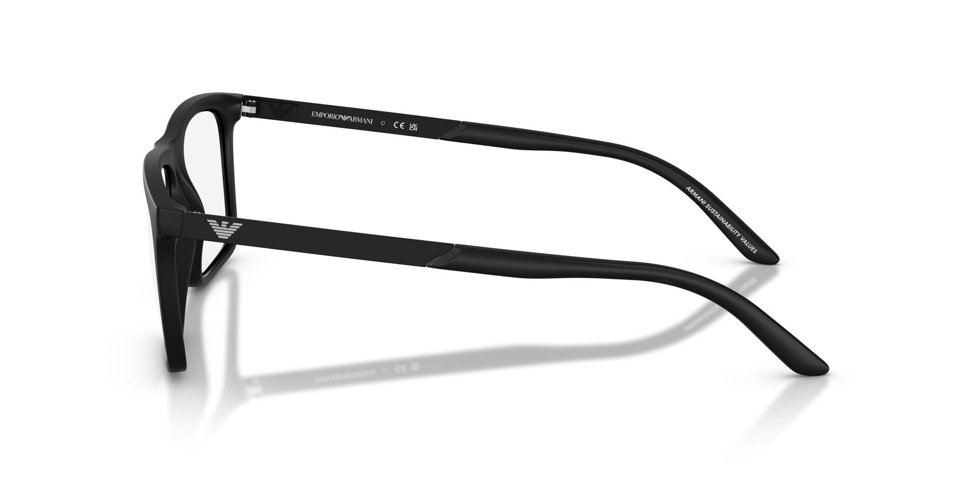 Emporio Armani 0EA3253 Frame Black Male Full Shell Frame — Black frame — view 8