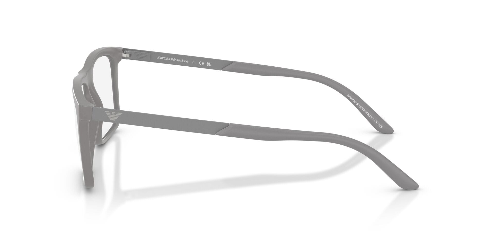 Emporio Armani 0EA3253 Frame Grey Male Full Shell Frame — Grey frame — view 9