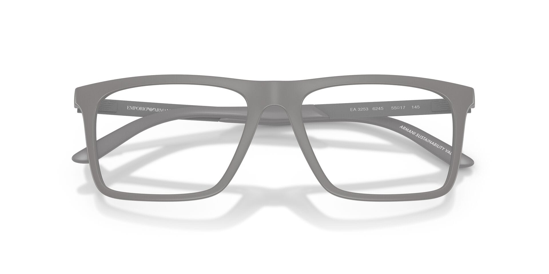 Emporio Armani 0EA3253 Frame Grey Male Full Shell Frame — Grey frame — view 13