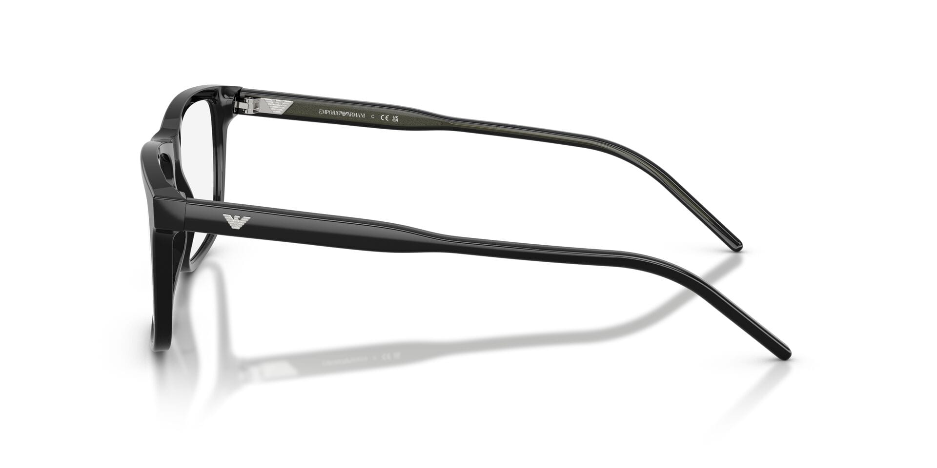 Emporio Armani 0EA3257 Frame Black Male Full Shell Frame — Black frame — view 9