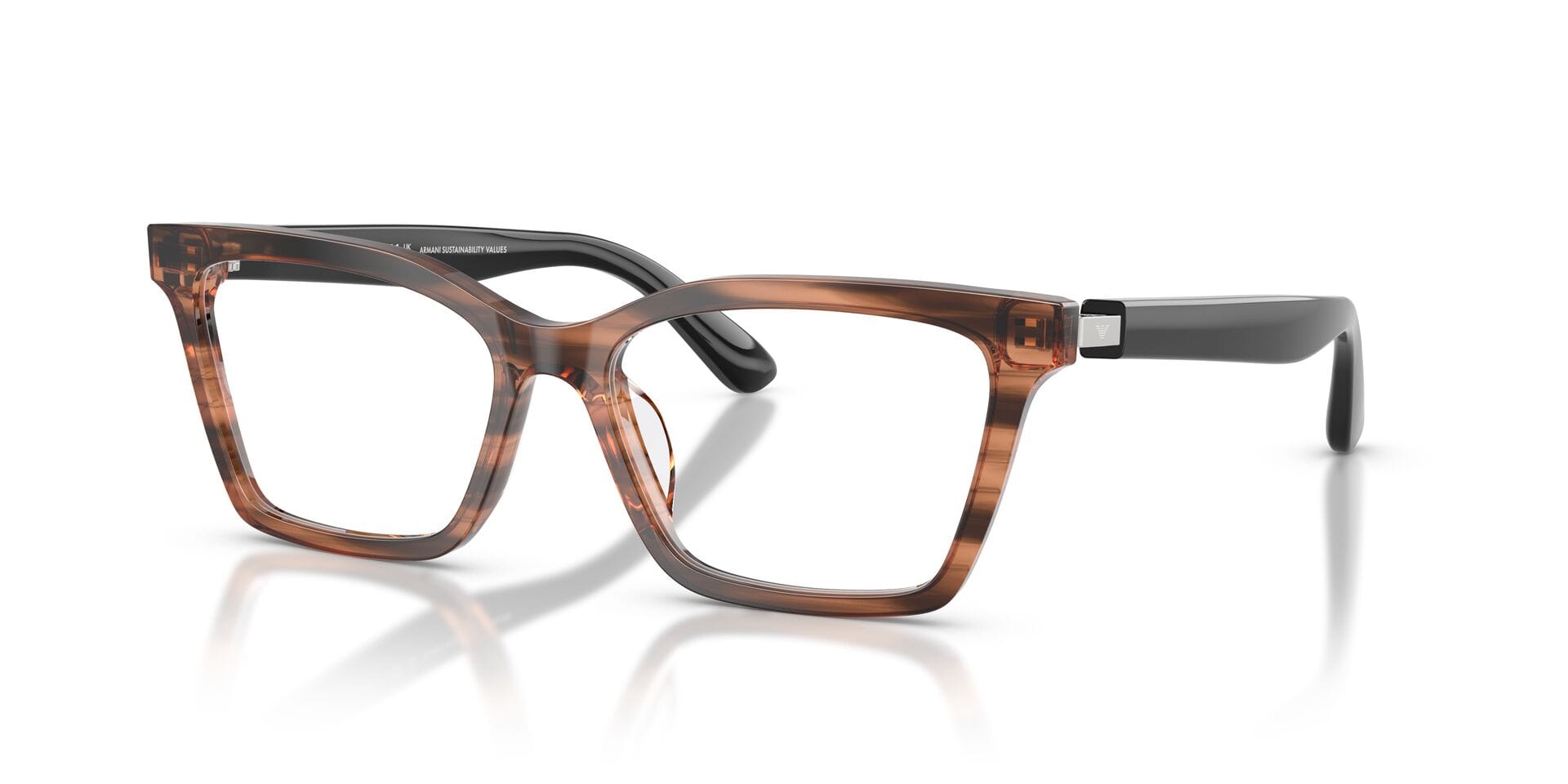 Emporio Armani 0EA3261U Frame Brown Female Full Shell Frame — Brown frame — view 4