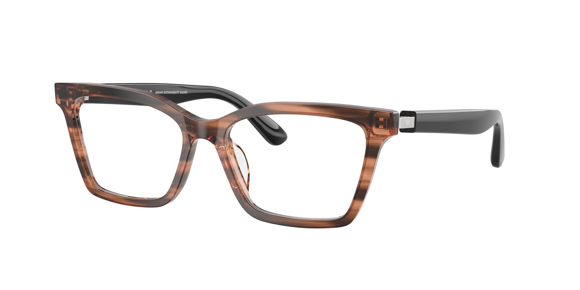 Emporio Armani 0EA3261U Frame Brown Female Full Shell Frame — Brown frame — view 5