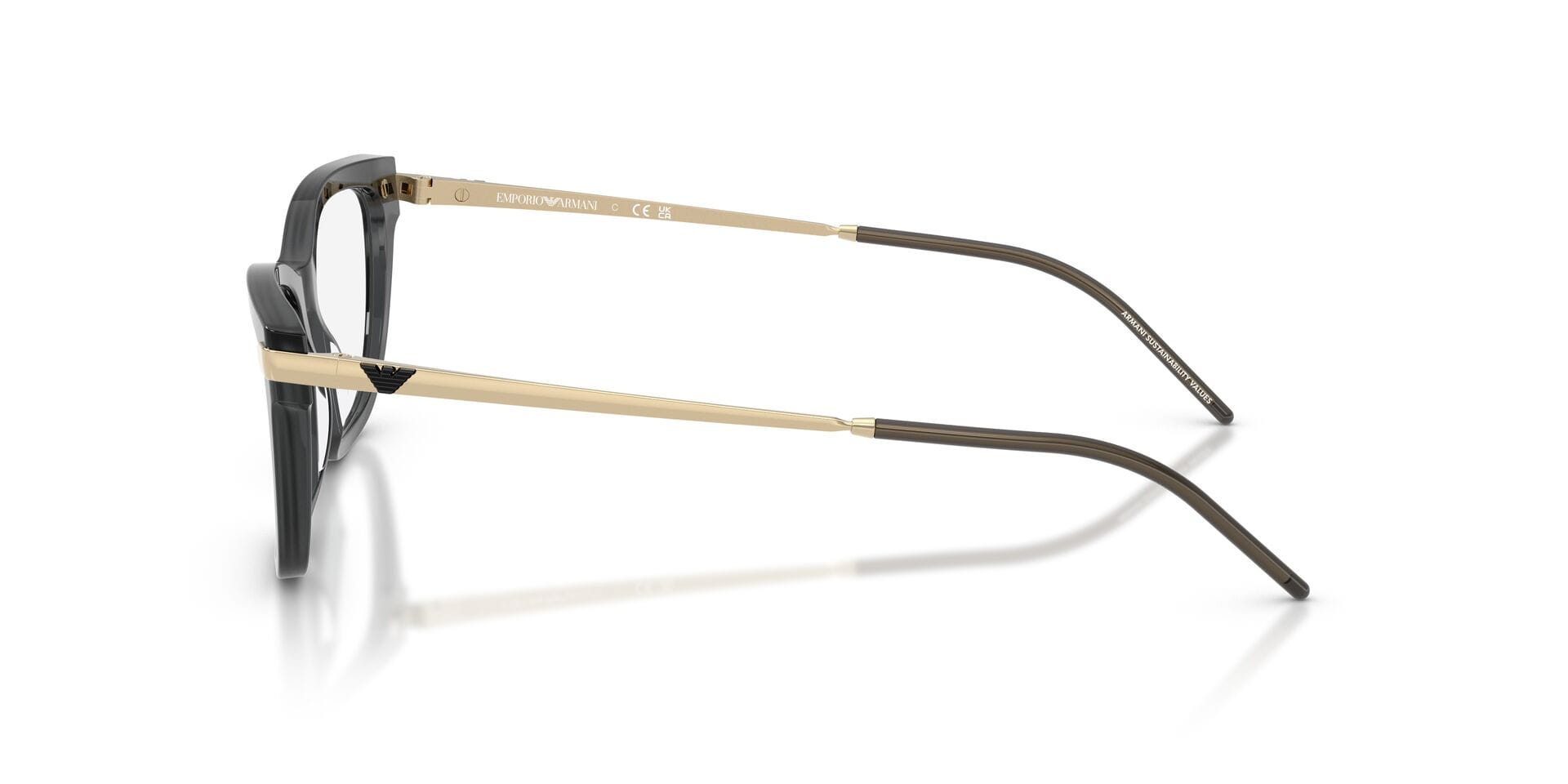 Emporio Armani 0EA3262 Frame Grey Female Full Metal Frame — Grey frame — view 8