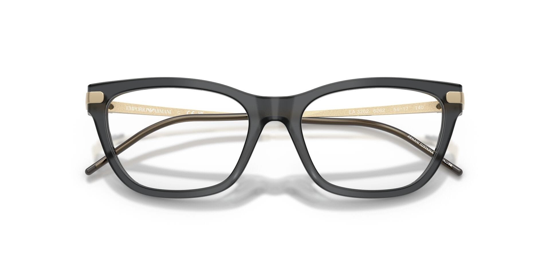 Emporio Armani 0EA3262 Frame Grey Female Full Metal Frame — Grey frame — view 10