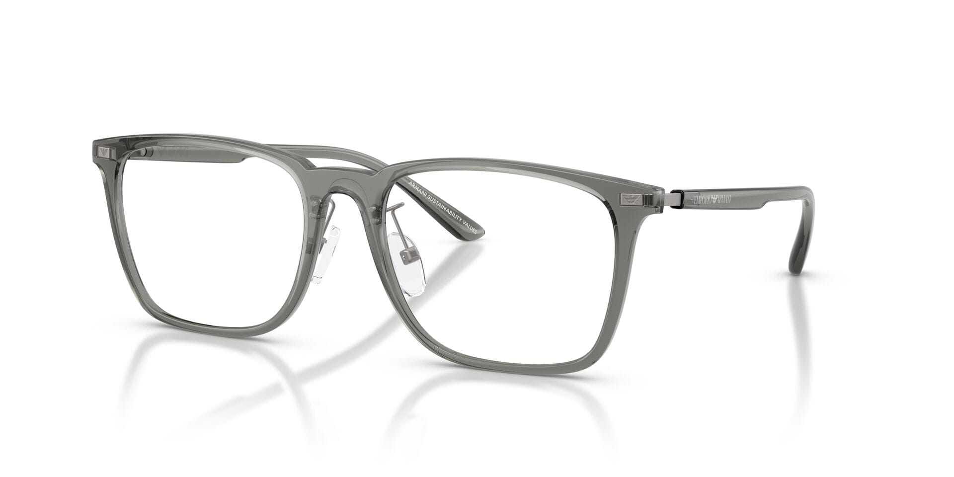 Emporio Armani 0EA3263D Frame Grey Unisex Full Shell Frame — Grey frame — view 1