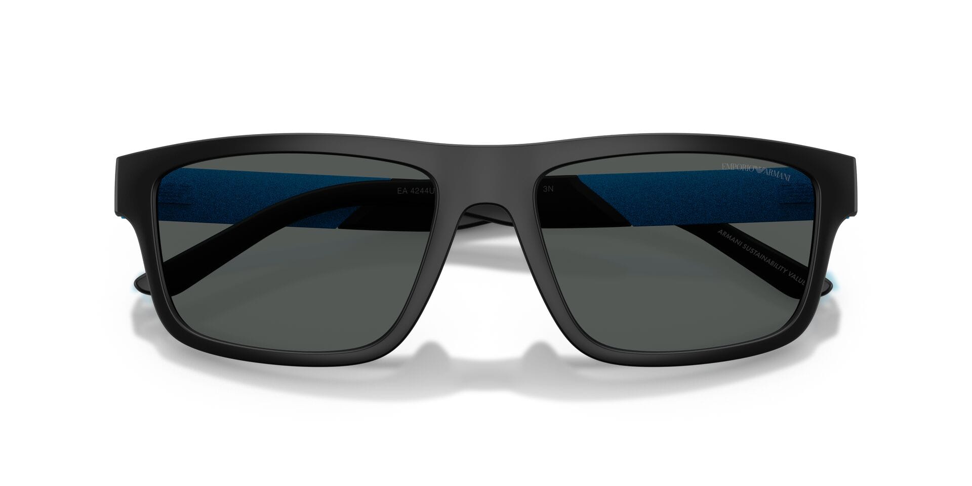 Emporio Armani 0EA4244U Sunglass Black Male Full Shell Sunglass — Black frame — view 7