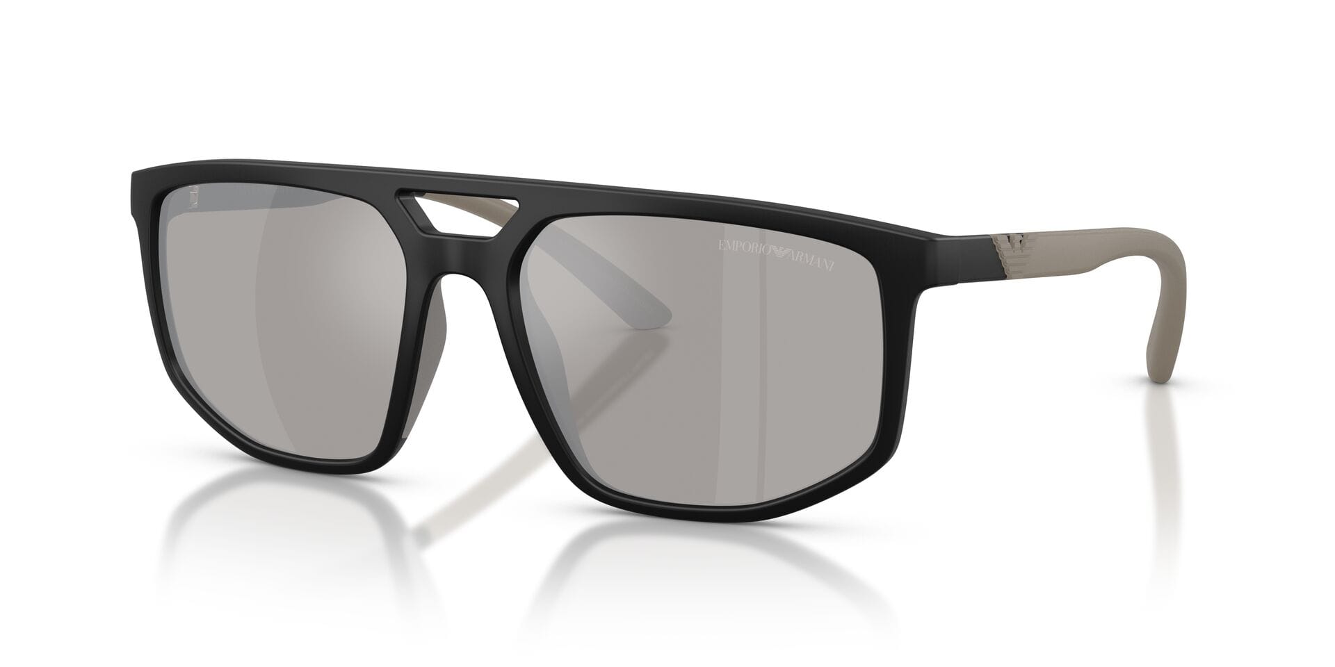 Emporio Armani 0EA4248U Sunglass Black Male Full Shell Sunglass — Black frame — view 4