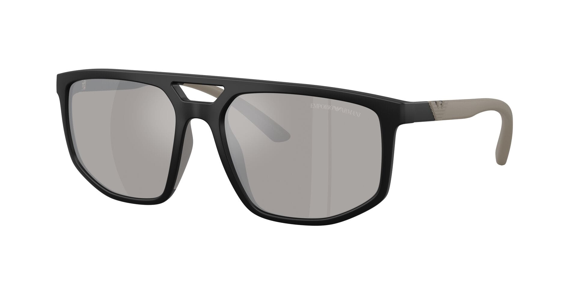 Emporio Armani 0EA4248U Sunglass Black Male Full Shell Sunglass — Black frame — view 5
