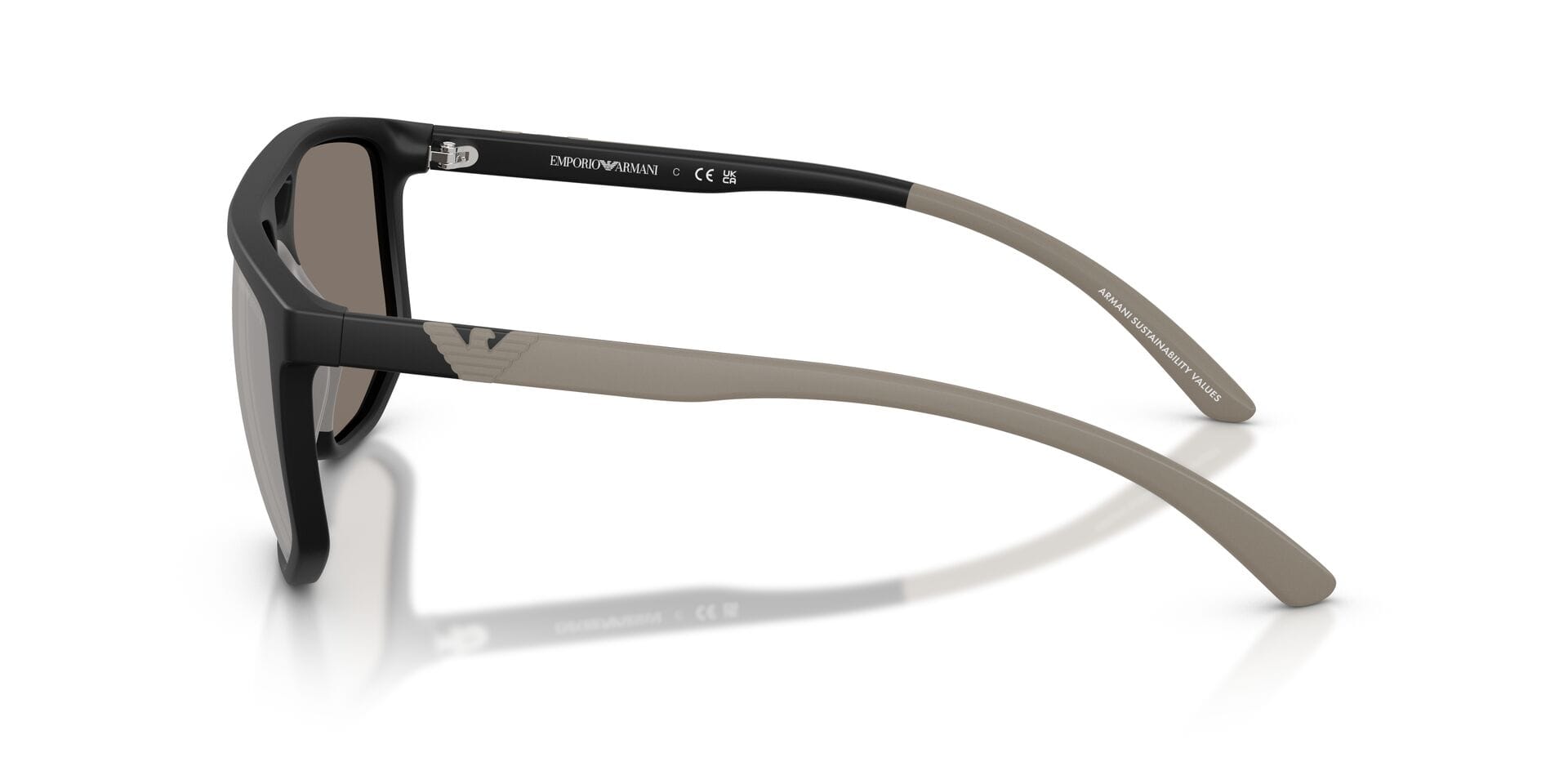 Emporio Armani 0EA4248U Sunglass Black Male Full Shell Sunglass — Black frame — view 9