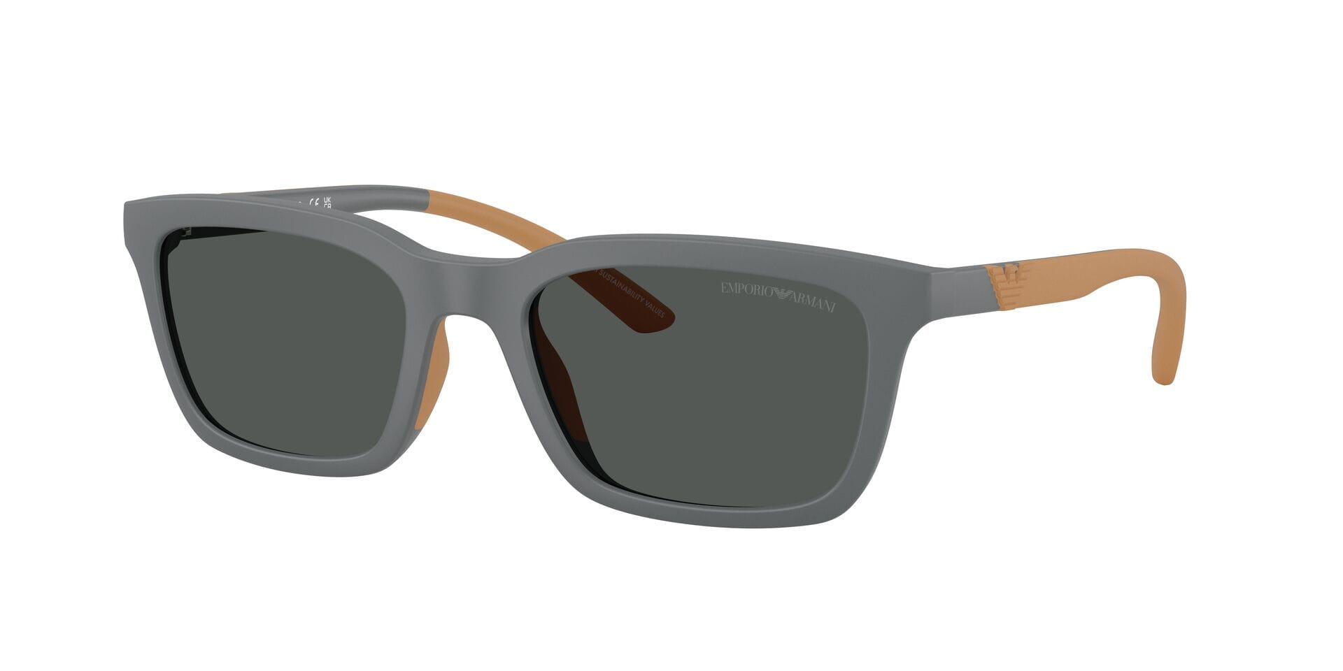 Emporio Armani 0EA4249U Sunglass Grey Male Full Shell Sunglass — Grey frame — view 6