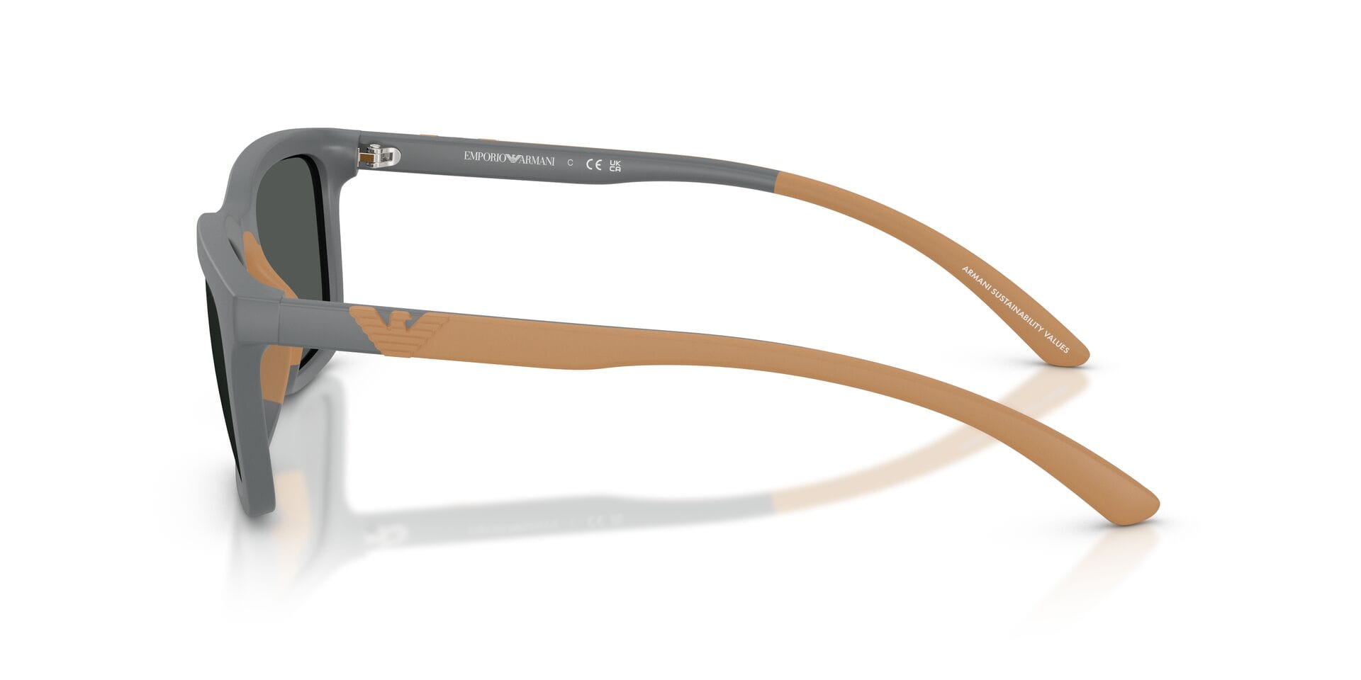 Emporio Armani 0EA4249U Sunglass Grey Male Full Shell Sunglass — Grey frame — view 10