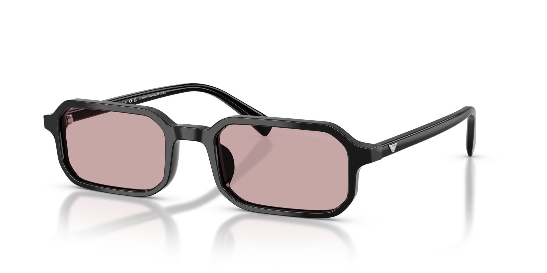 Emporio Armani 0EA4253U Sunglass Black Male Full Shell Sunglass — Black frame — view 3