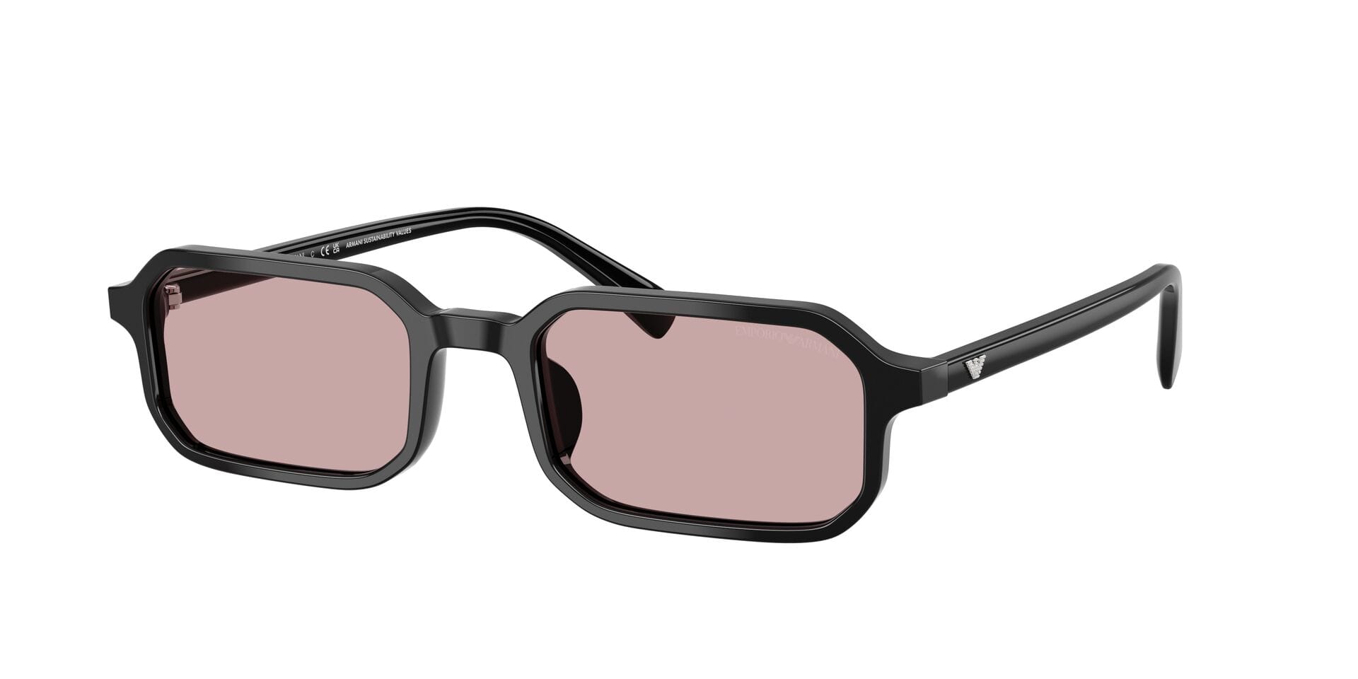 Emporio Armani 0EA4253U Sunglass Black Male Full Shell Sunglass — Black frame — view 6