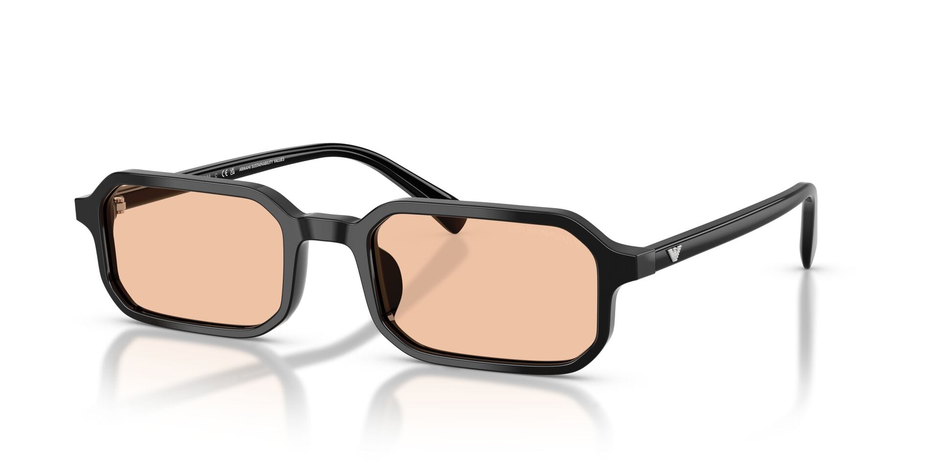 Emporio Armani 0EA4253U Sunglass Black Male Full Shell Sunglass — Black frame — view 4