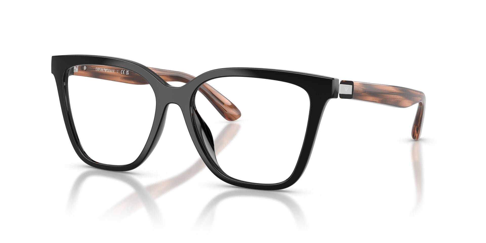 Emporio Armani 0EA4254U Sunglass Black Female Full Shell Sunglass — Black frame — view 3