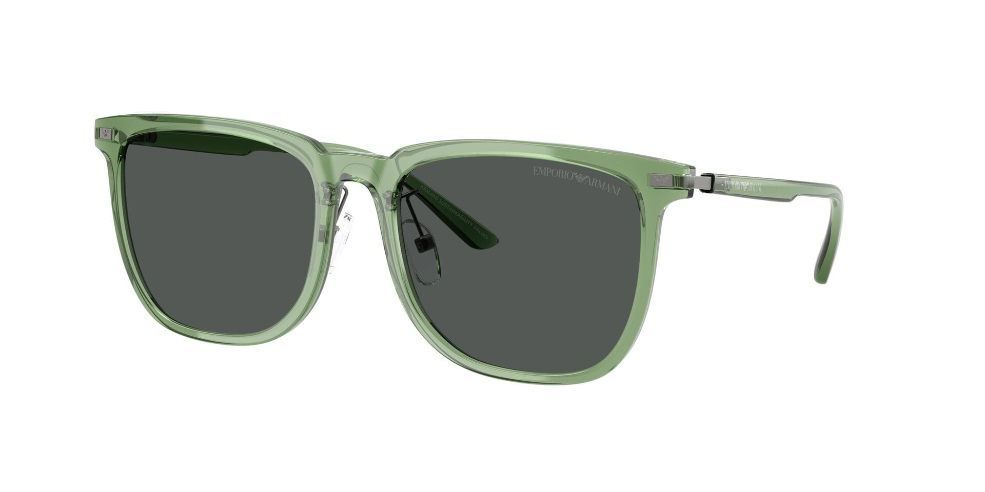 Emporio Armani 0EA4255D Sunglass Green Unisex Full Shell Sunglass — Green frame — view 6