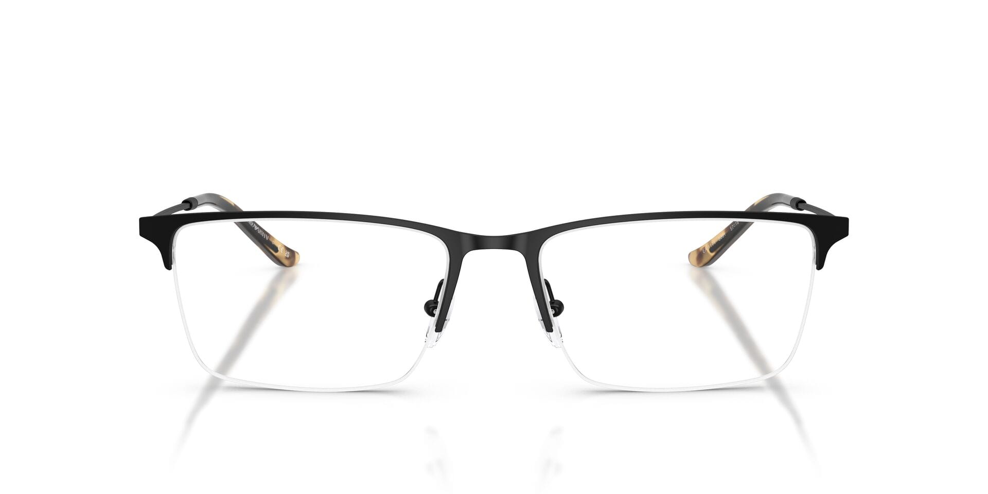 Emporio Armani 0EA1171 Frame Matt Black Male Supra Metal Frame — Matt Black frame — view 7