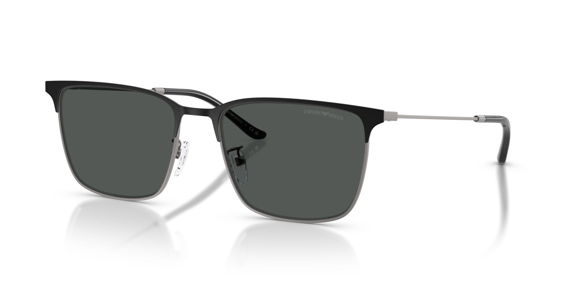 Emporio Armani 0EA2164D Sunglass Matt Black Male Full Metal Sunglass — Matt Black frame — view 4