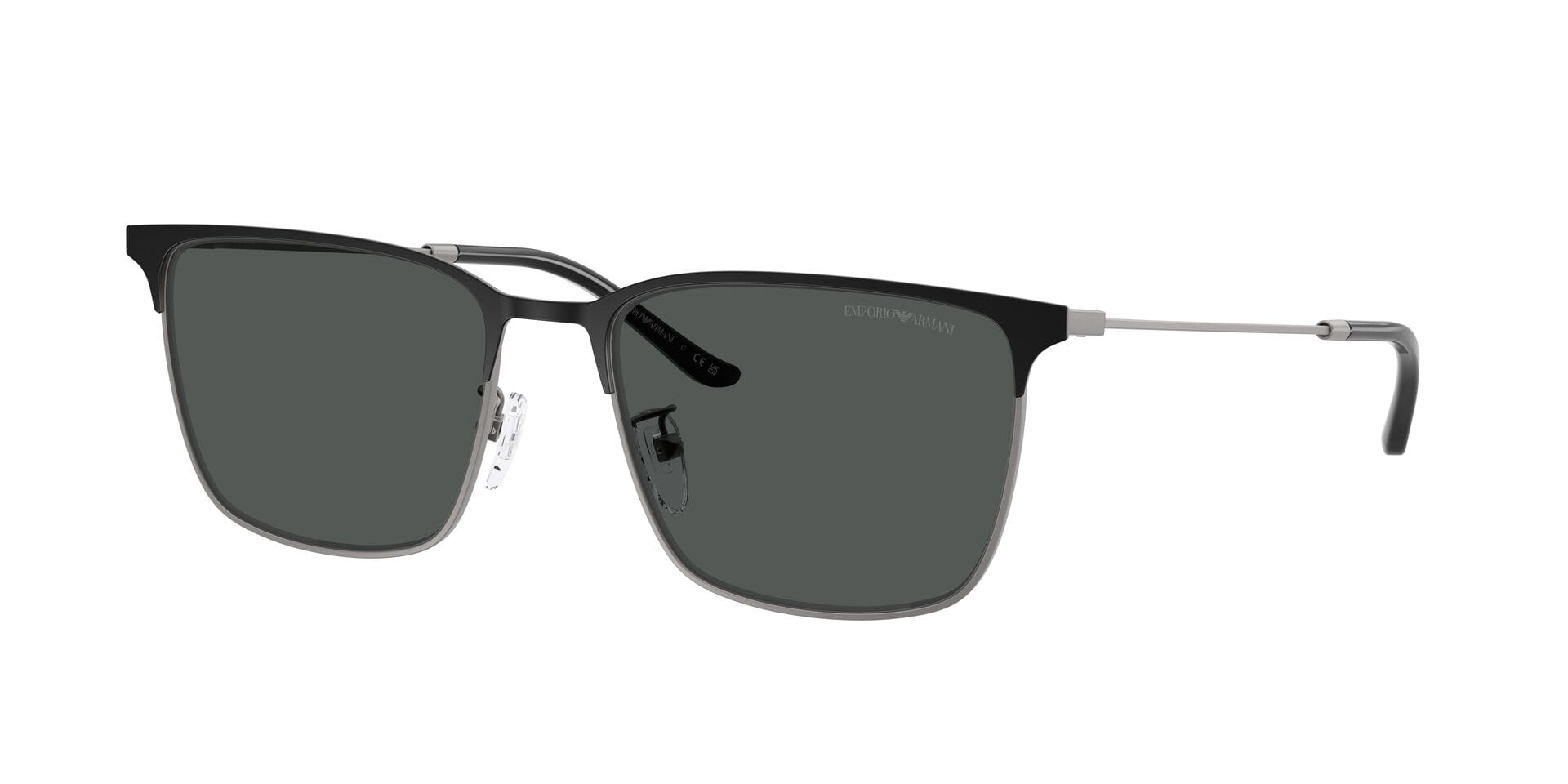 Emporio Armani 0EA2164D Sunglass Matt Black Male Full Metal Sunglass — Matt Black frame — view 5