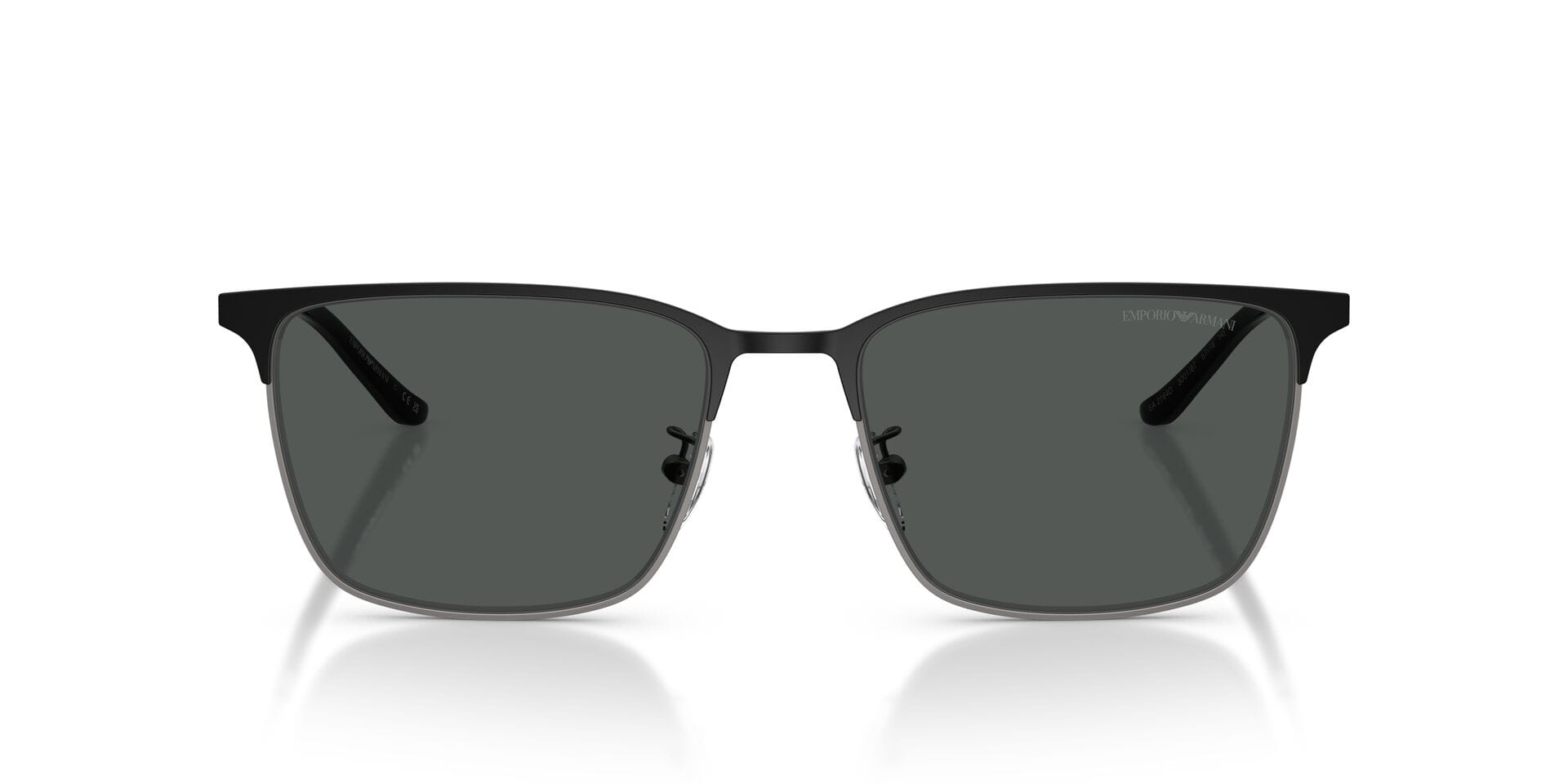 Emporio Armani 0EA2164D Sunglass Matt Black Male Full Metal Sunglass — Matt Black frame — view 7