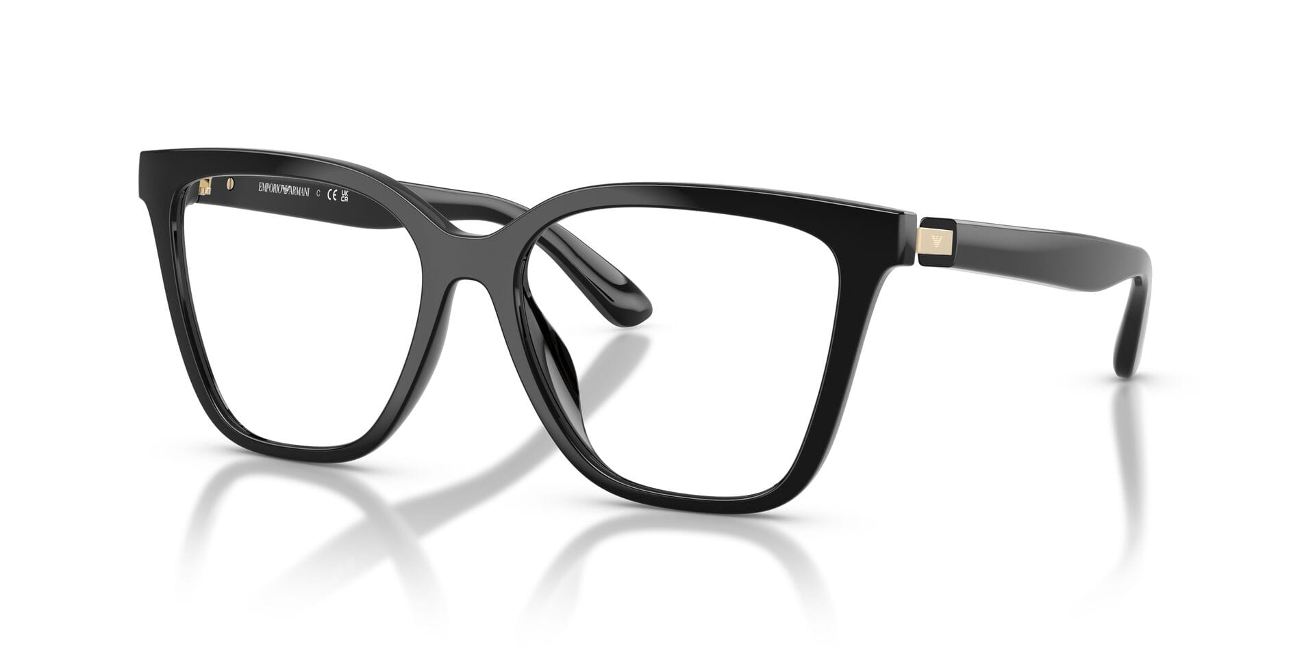 Emporio Armani 0EA4254U Sunglass Black Female Full Shell Sunglass — Black frame — view 3