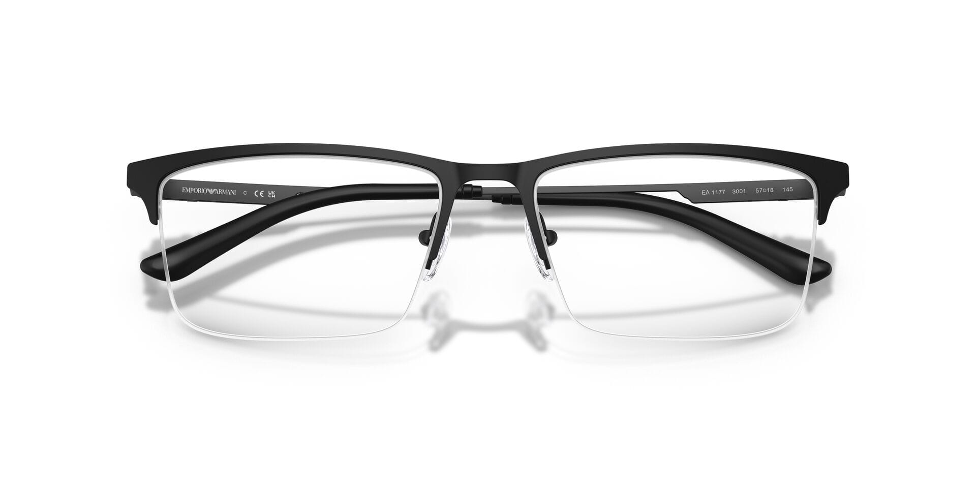 Emporio Armani 0EA1177 Frame Matt Black Male Full - Frame — Matt Black frame — view 14