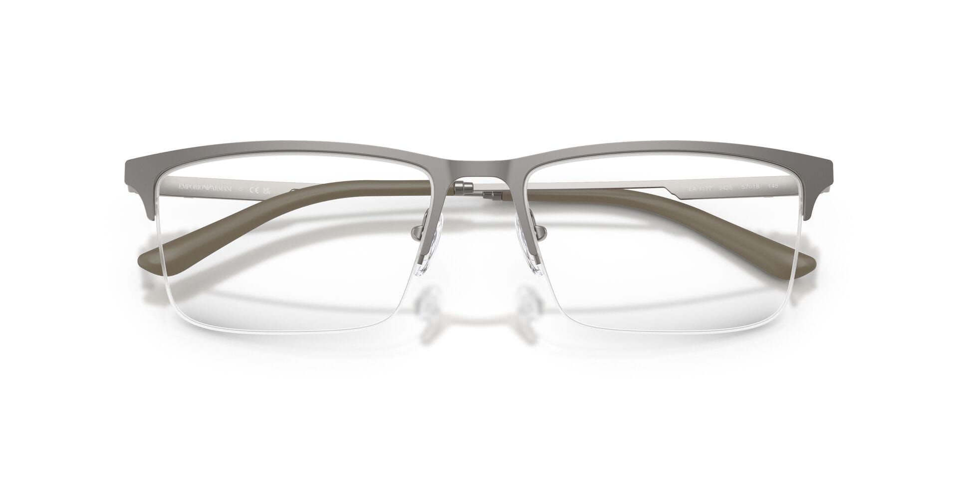 Emporio Armani 0EA1177 Frame Matt Grey Male Full - Frame — Matt Grey frame — view 14