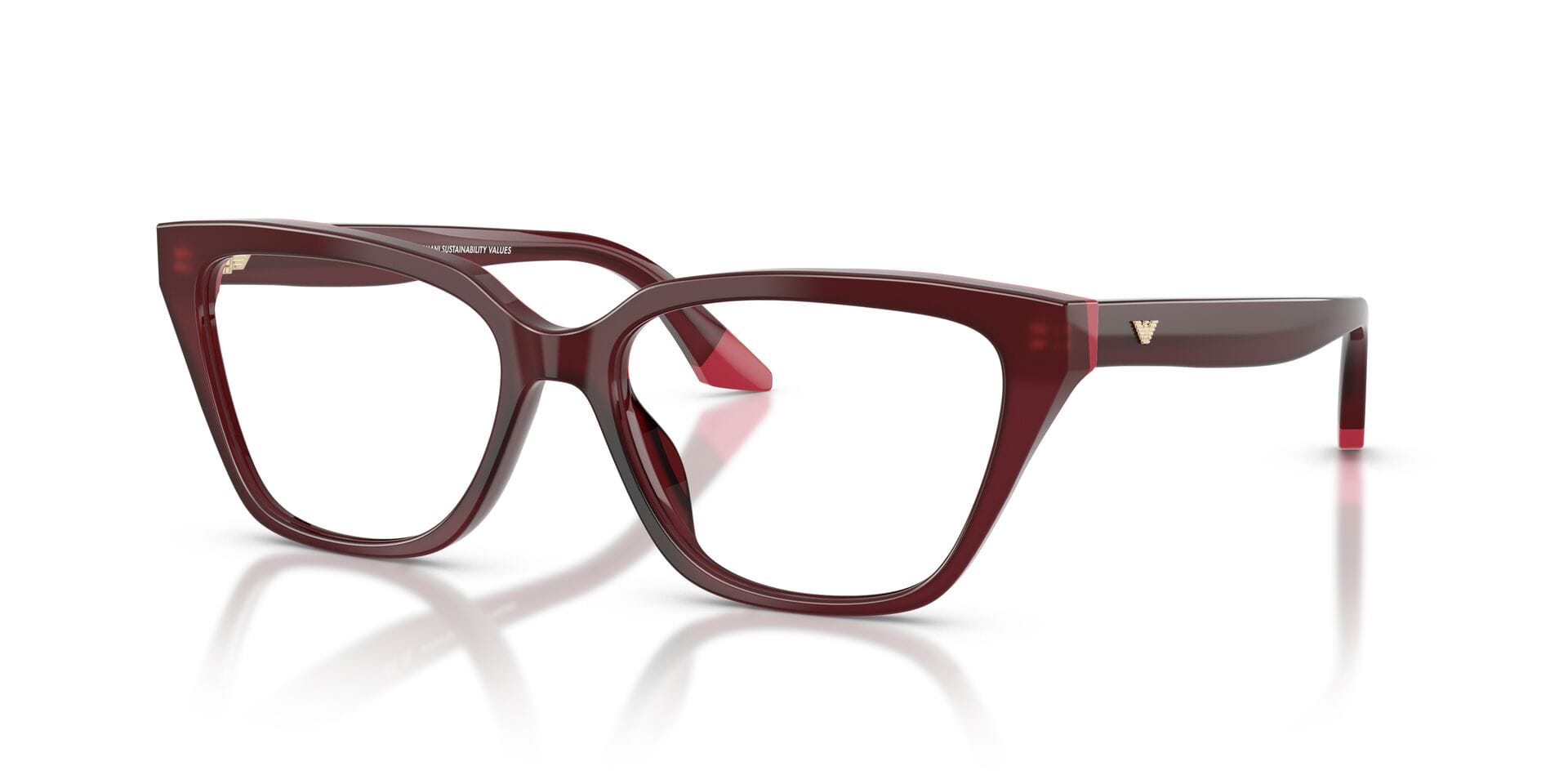 Emporio Armani 0EA3270U Frame Maroon Female Full - Frame — Maroon frame — view 1