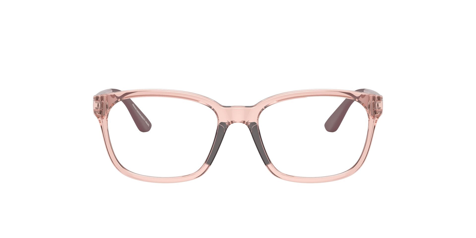 Emporio Armani 0EK3003 Frame Transparent Pink Female Full - Frame — Transparent Pink frame — view 1