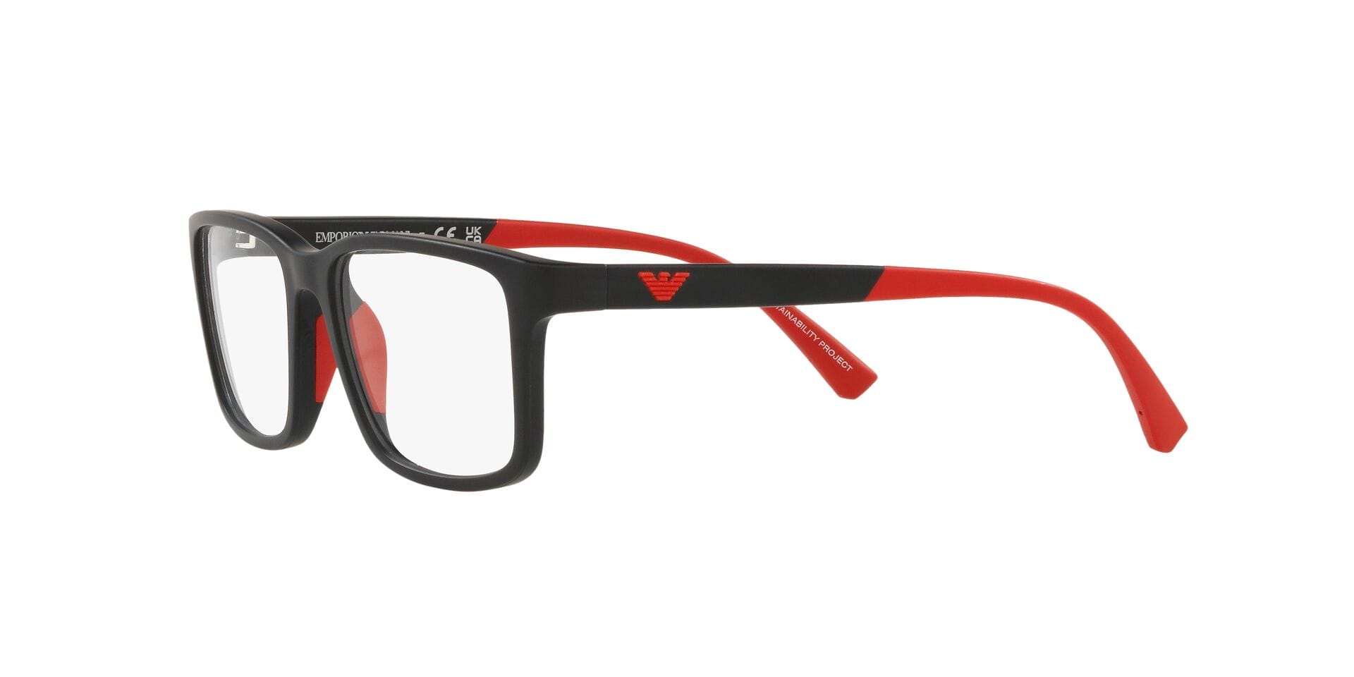 Emporio Armani 0EK3203 Frame Matt Blue Male Full - Frame — Matt Blue frame — view 5