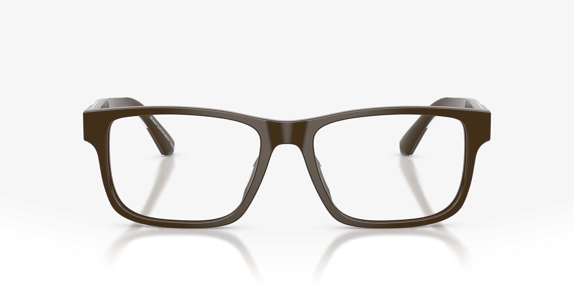 Emporio Armani 0EA3265U Frame Brown Male Full Shell Frame — Brown frame — view 8