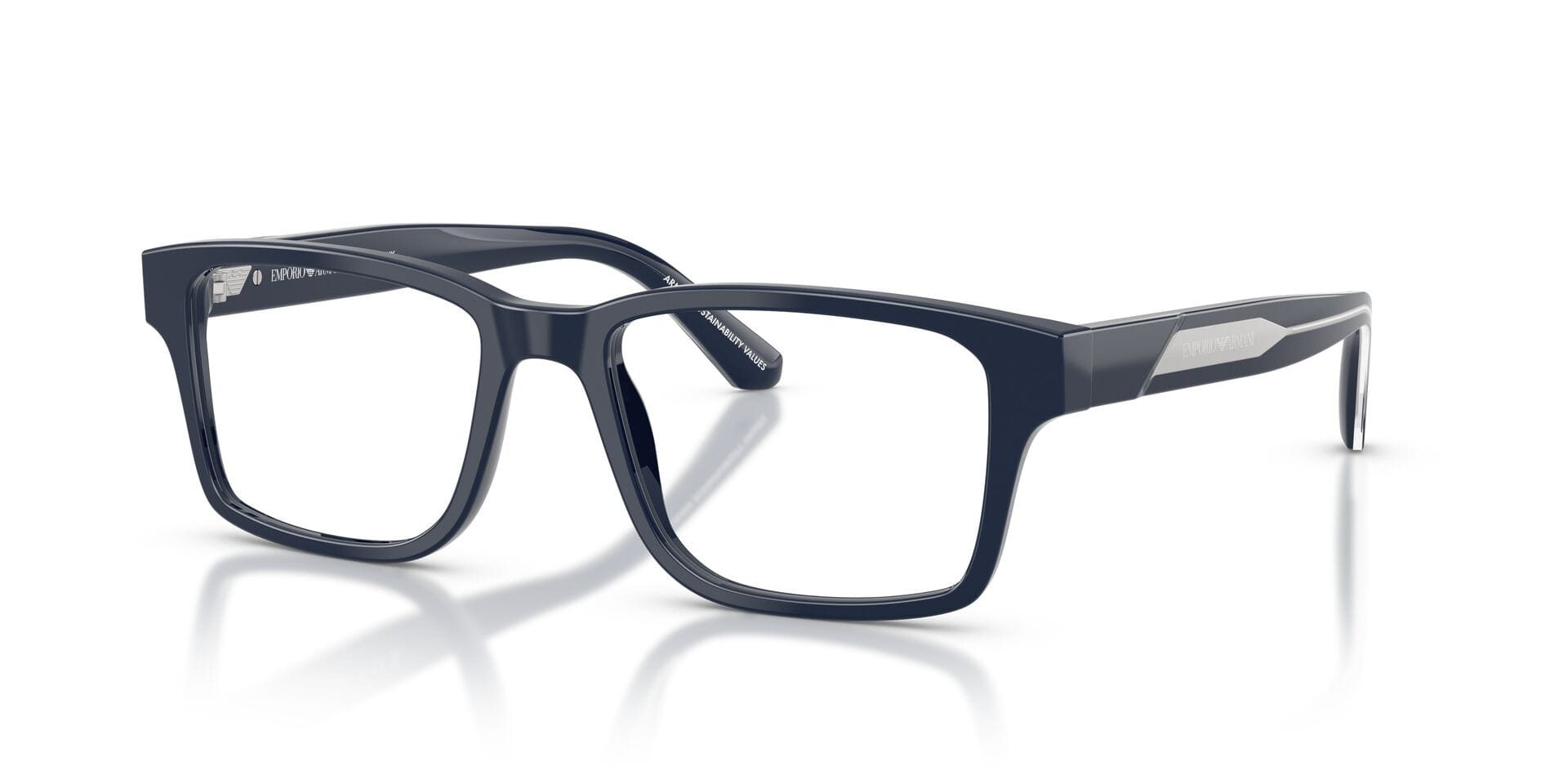 Emporio Armani 0EA3271 Frame Blue Male Full Shell Frame — Blue frame — view 4