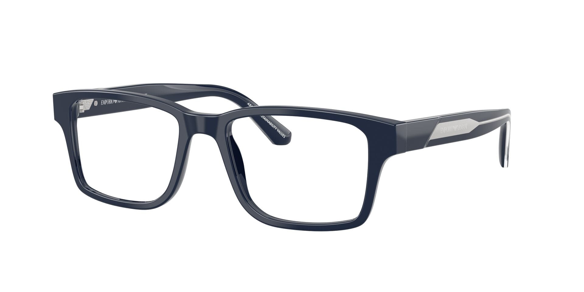 Emporio Armani 0EA3271 Frame Blue Male Full Shell Frame — Blue frame — view 5