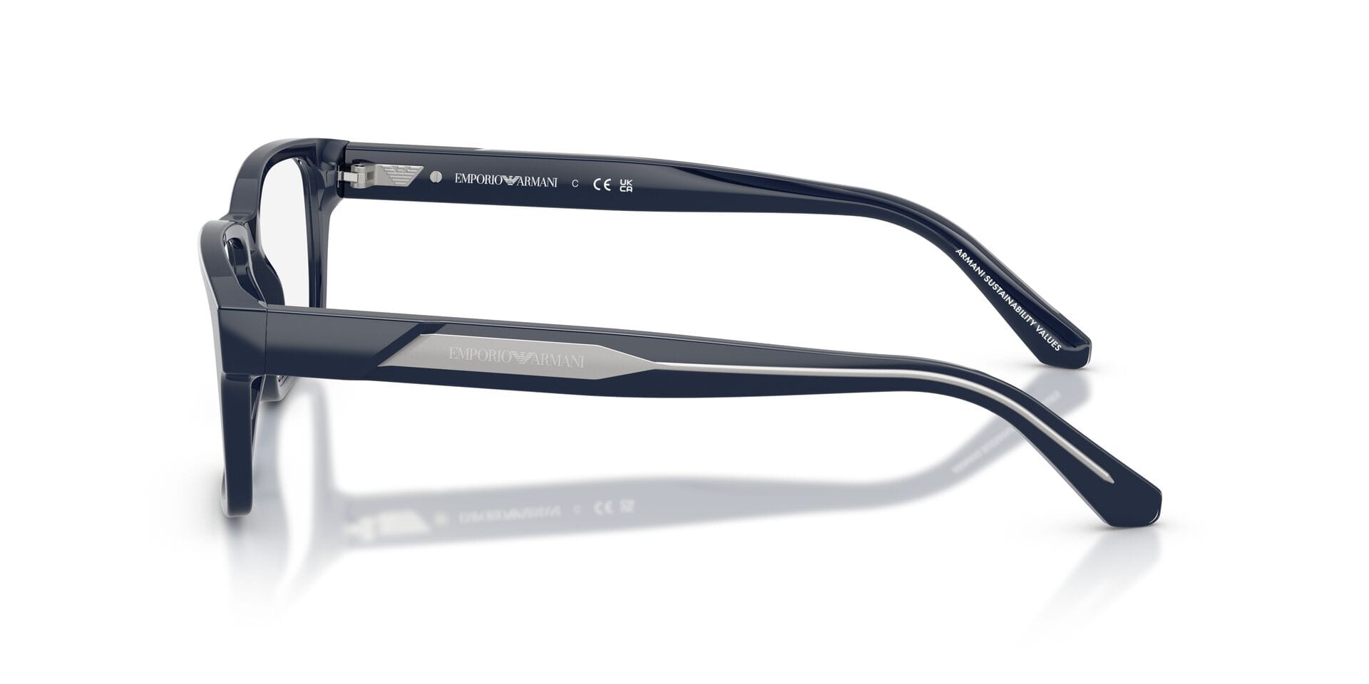 Emporio Armani 0EA3271 Frame Blue Male Full Shell Frame — Blue frame — view 9