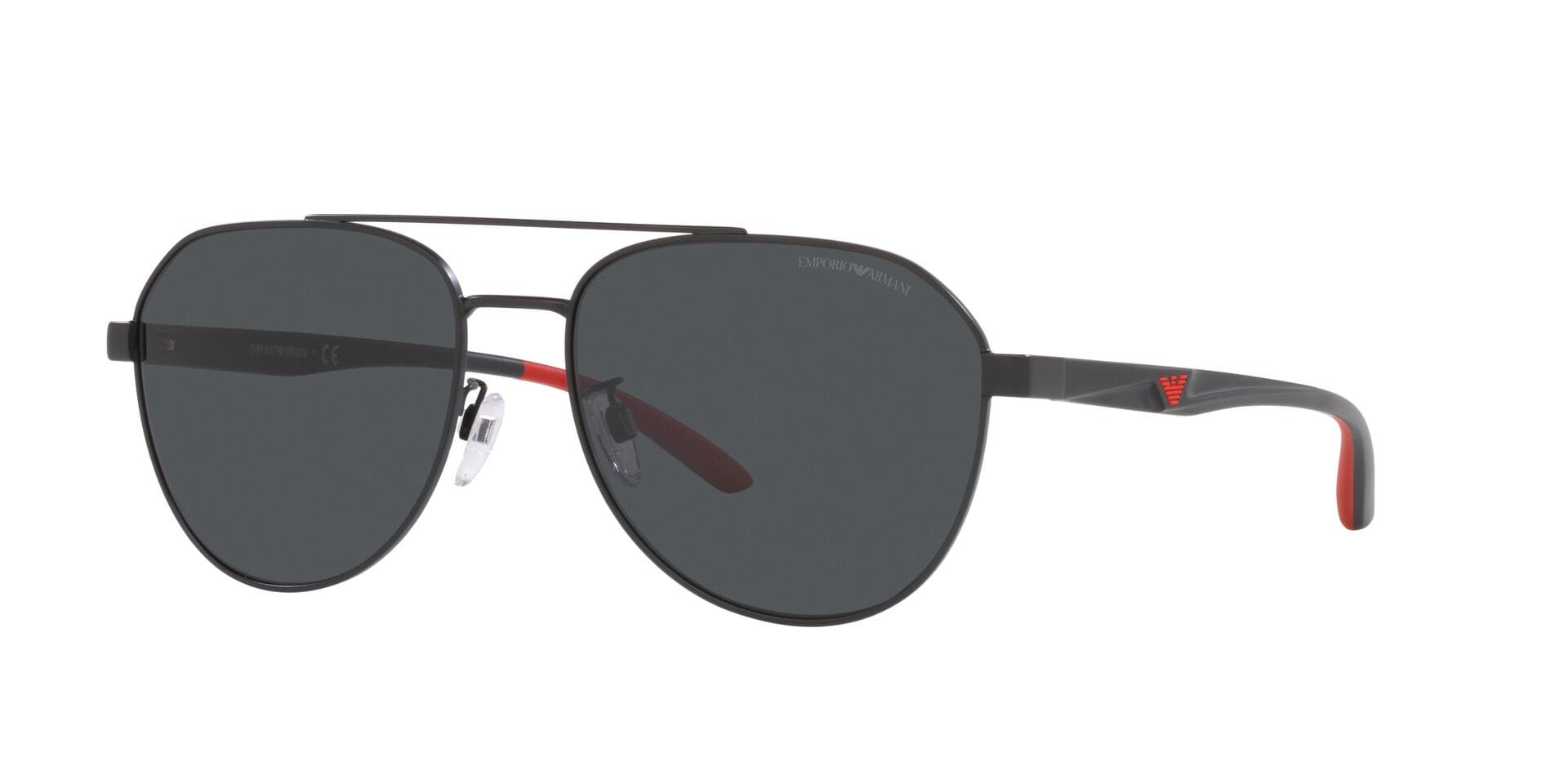 Emporio Armani EA 2129D 3001/87 3N 0EA2129D Sunglass Matt Black Male Metal Sunglass — Matt Black frame — view 1
