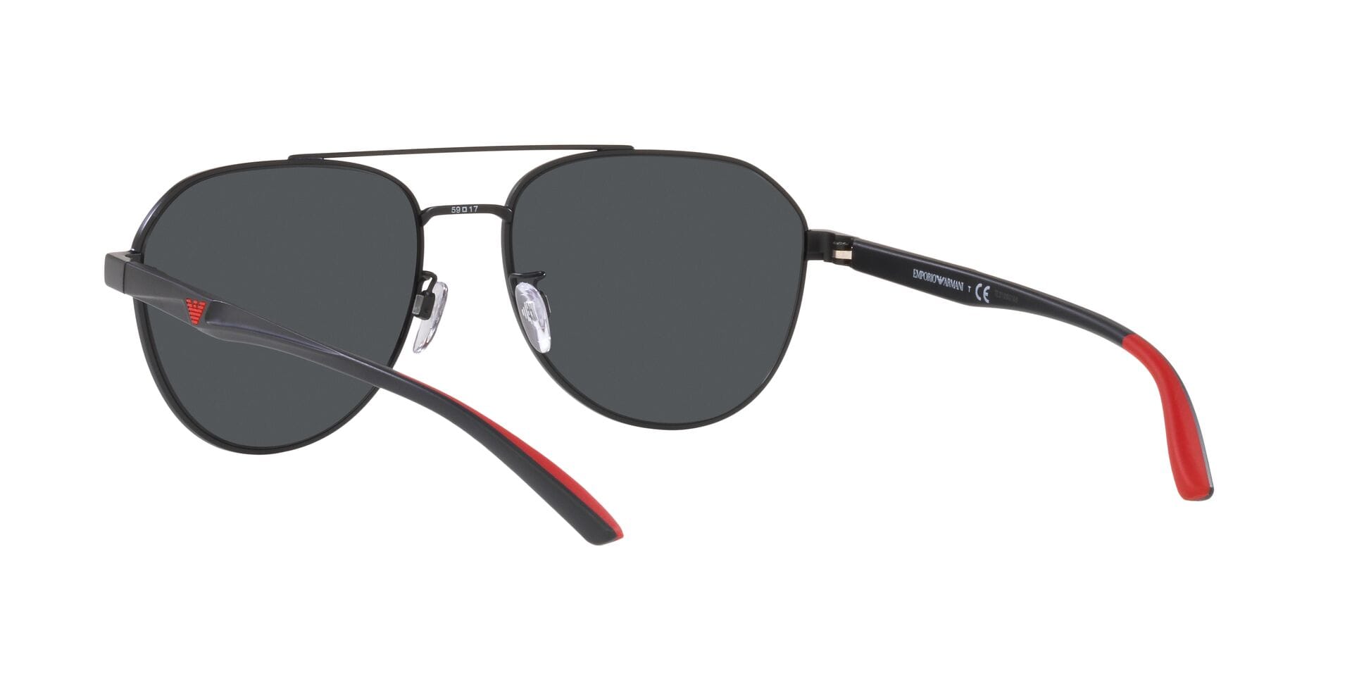 Emporio Armani EA 2129D 3001/87 3N 0EA2129D Sunglass Matt Black Male Metal Sunglass — Matt Black frame — view 2