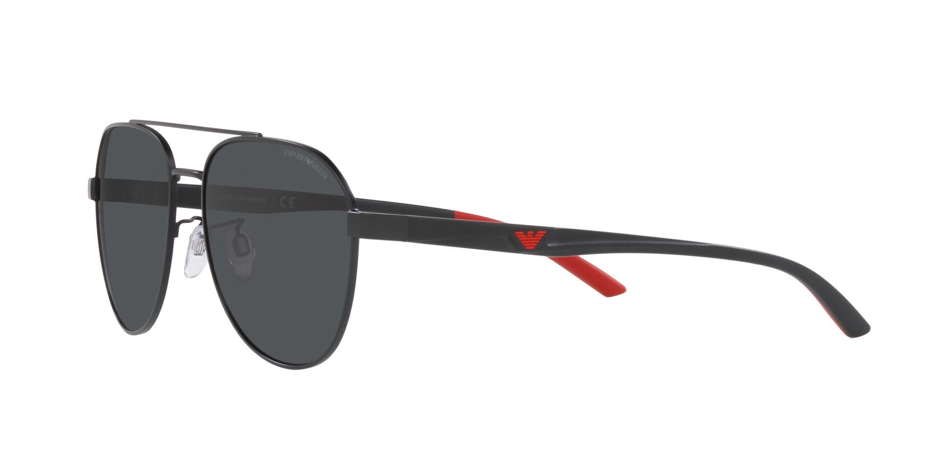 Emporio Armani EA 2129D 3001/87 3N 0EA2129D Sunglass Matt Black Male Metal Sunglass — Matt Black frame — view 3