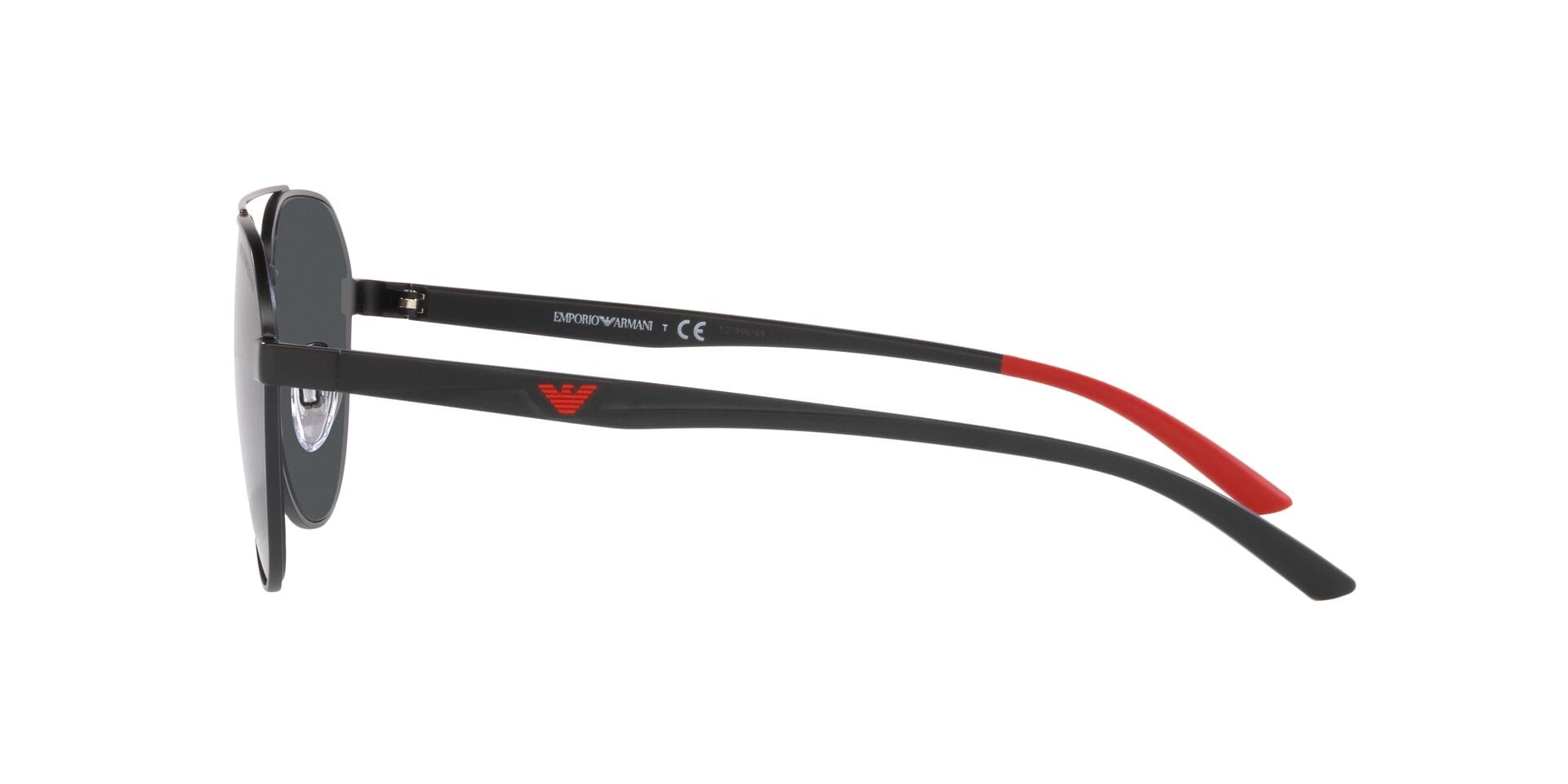 Emporio Armani EA 2129D 3001/87 3N 0EA2129D Sunglass Matt Black Male Metal Sunglass — Matt Black frame — view 4