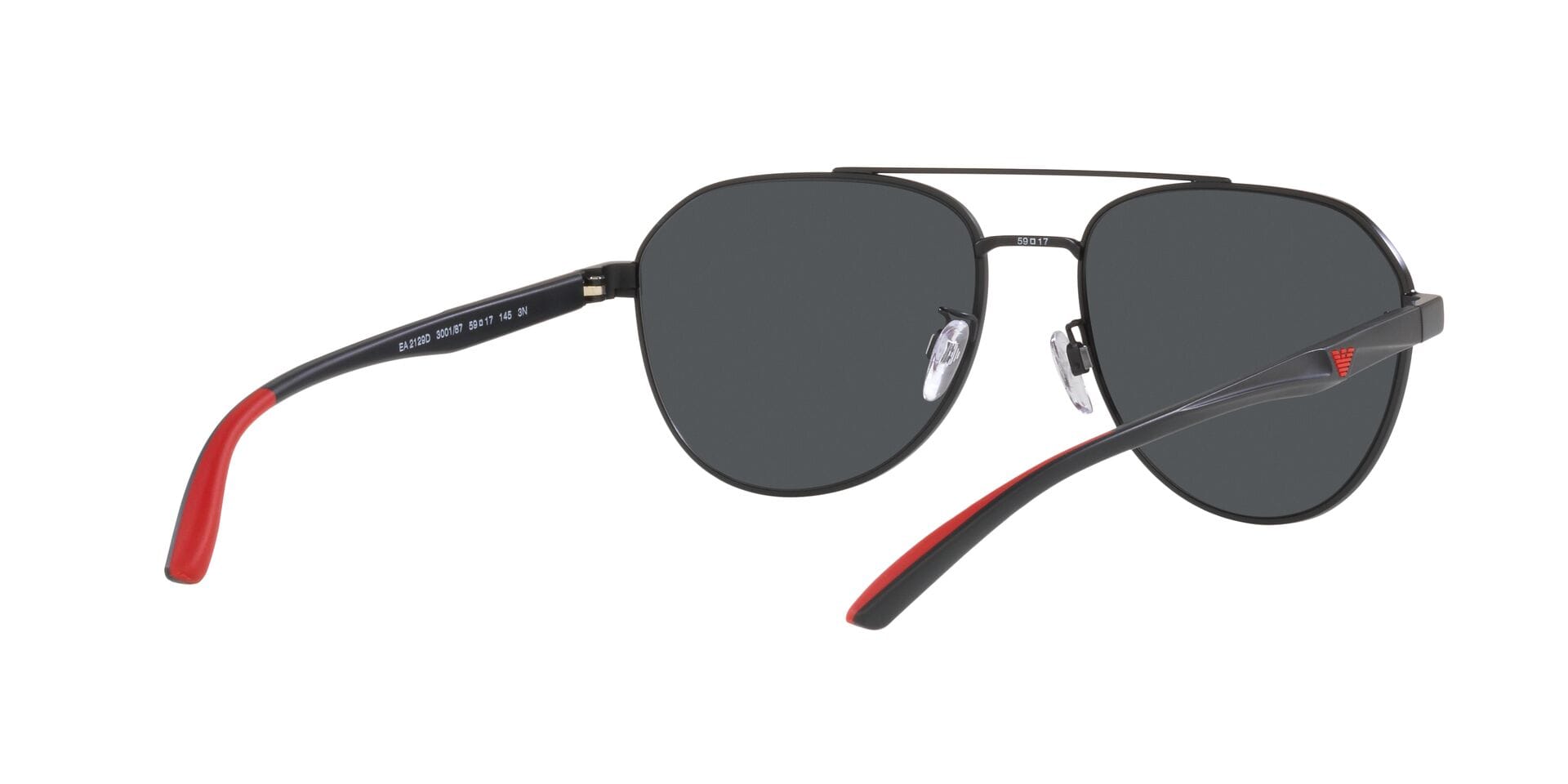 Emporio Armani EA 2129D 3001/87 3N 0EA2129D Sunglass Matt Black Male Metal Sunglass — Matt Black frame — view 8