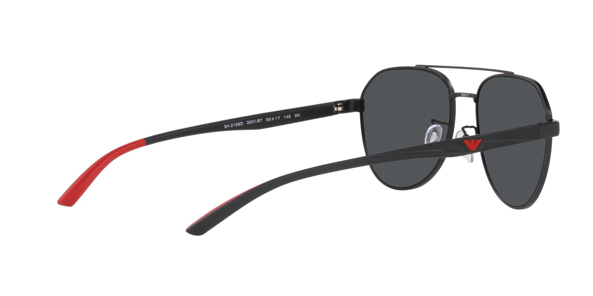 Emporio Armani EA 2129D 3001/87 3N 0EA2129D Sunglass Matt Black Male Metal Sunglass — Matt Black frame — view 9