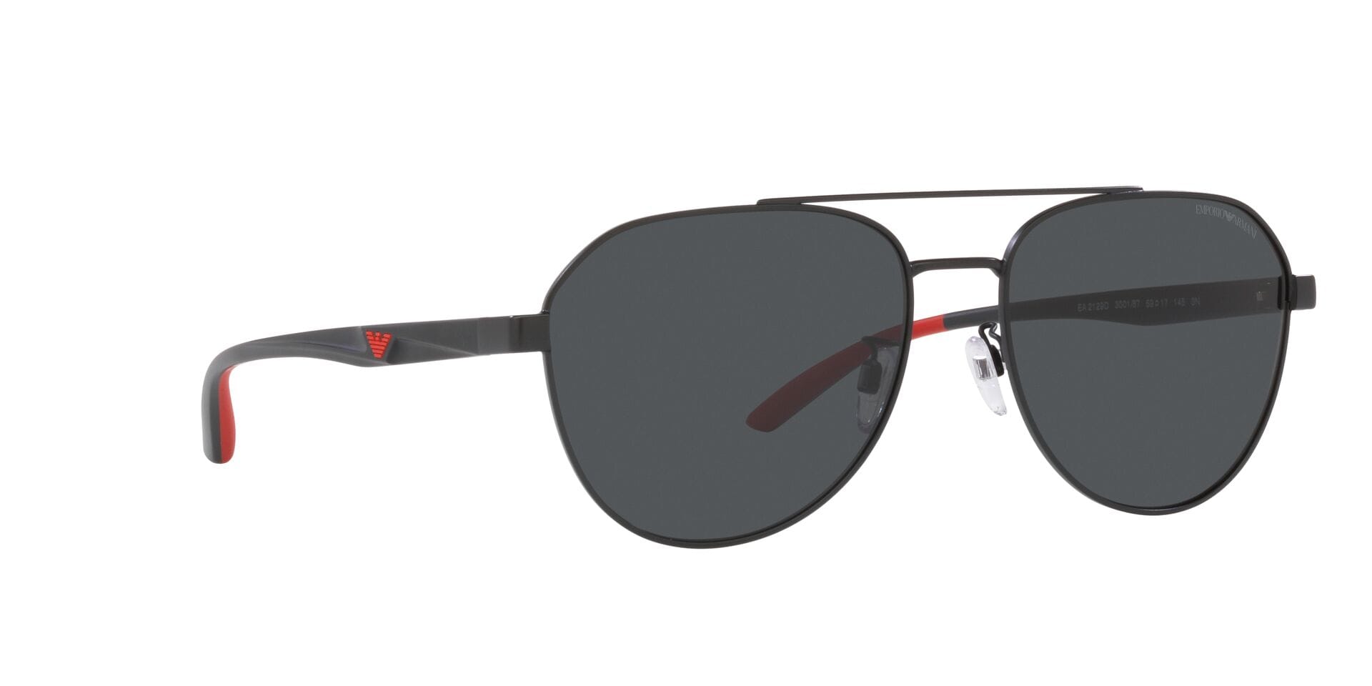 Emporio Armani EA 2129D 3001/87 3N 0EA2129D Sunglass Matt Black Male Metal Sunglass — Matt Black frame — view 12