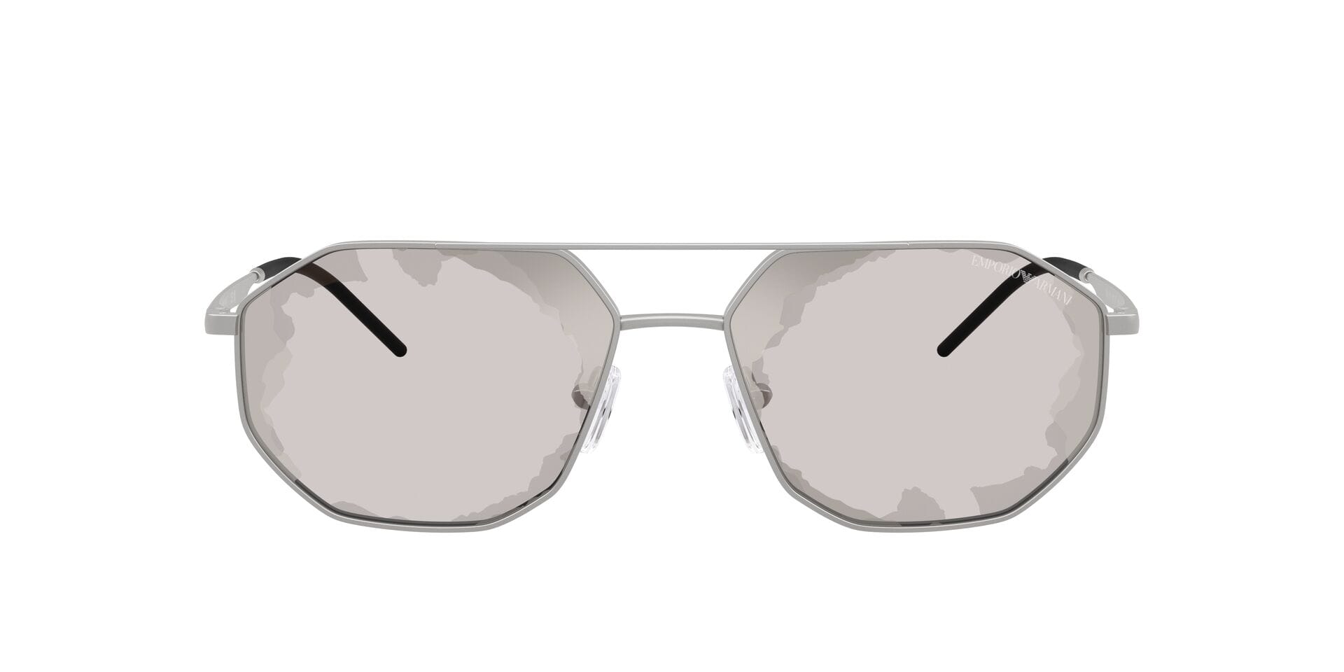 Emporio Armani EA 2147 3015/7F 1N 0EA2147 Sunglass Silver Male Metal Metal Sunglass — Silver frame — view 6