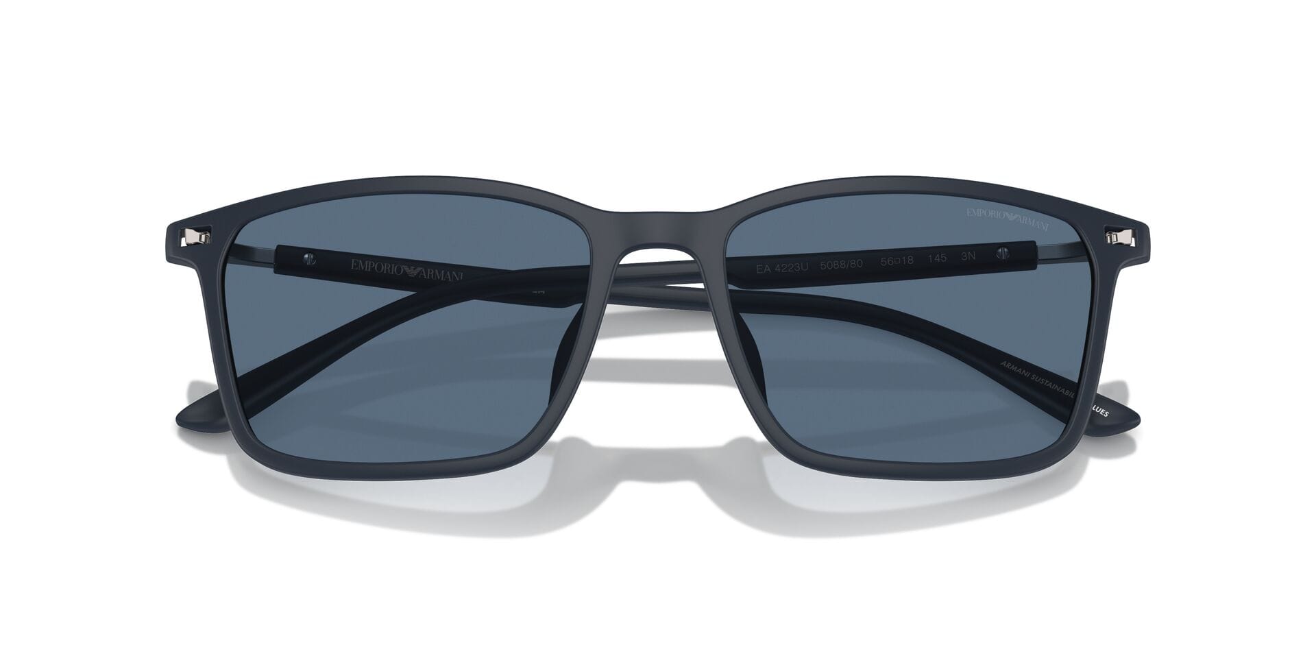 Emporio Armani EA 4223-U 5088/80 3N 0EA4223U Sunglass Matt Blue Male Full S Sunglass — Matt Blue frame — view 7