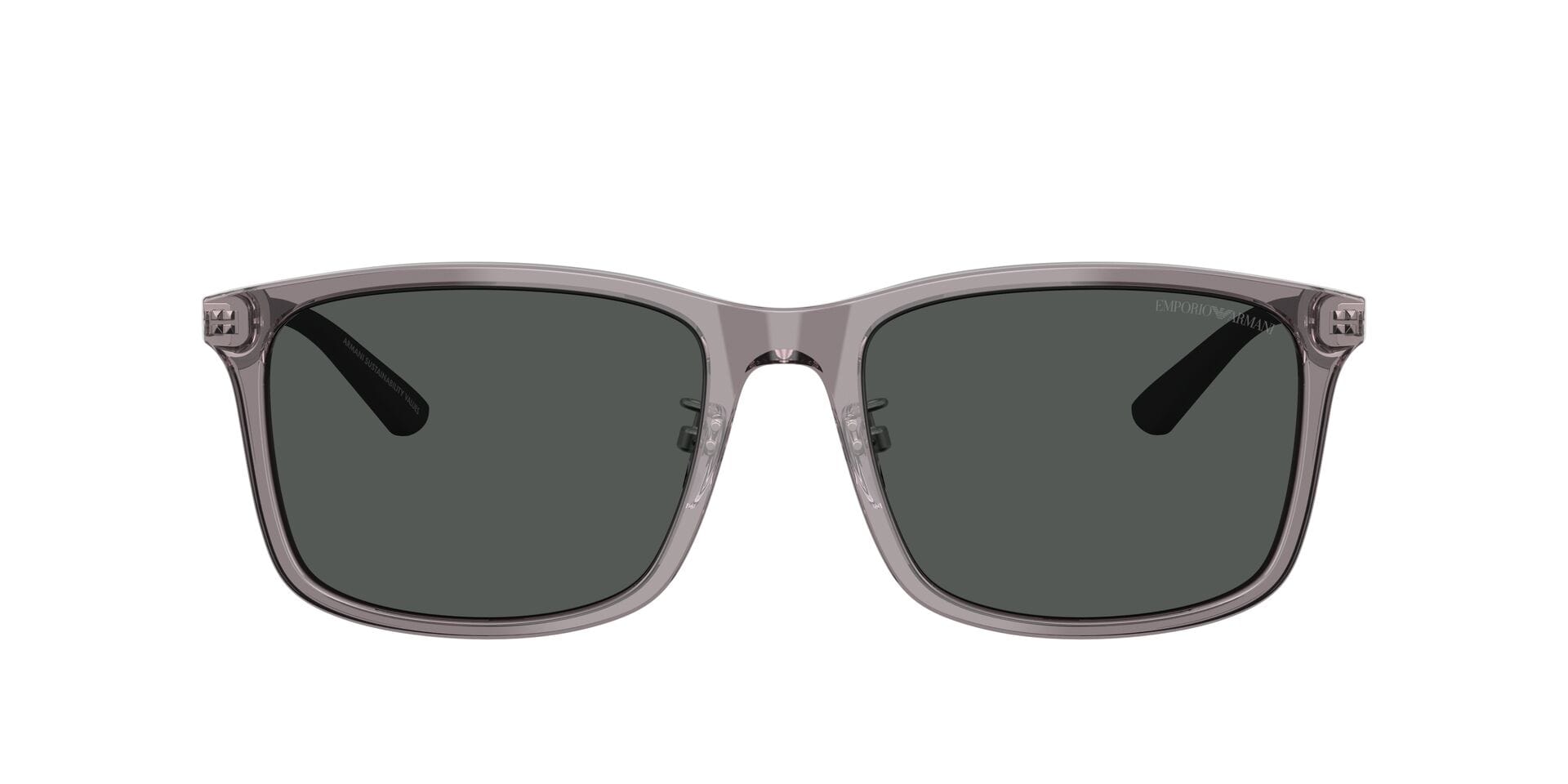 Emporio Armani EA 4241D 6206/87 3N 0EA4241D Sunglass Transparent Grey Male Sunglass — Transparent Grey frame — view 6