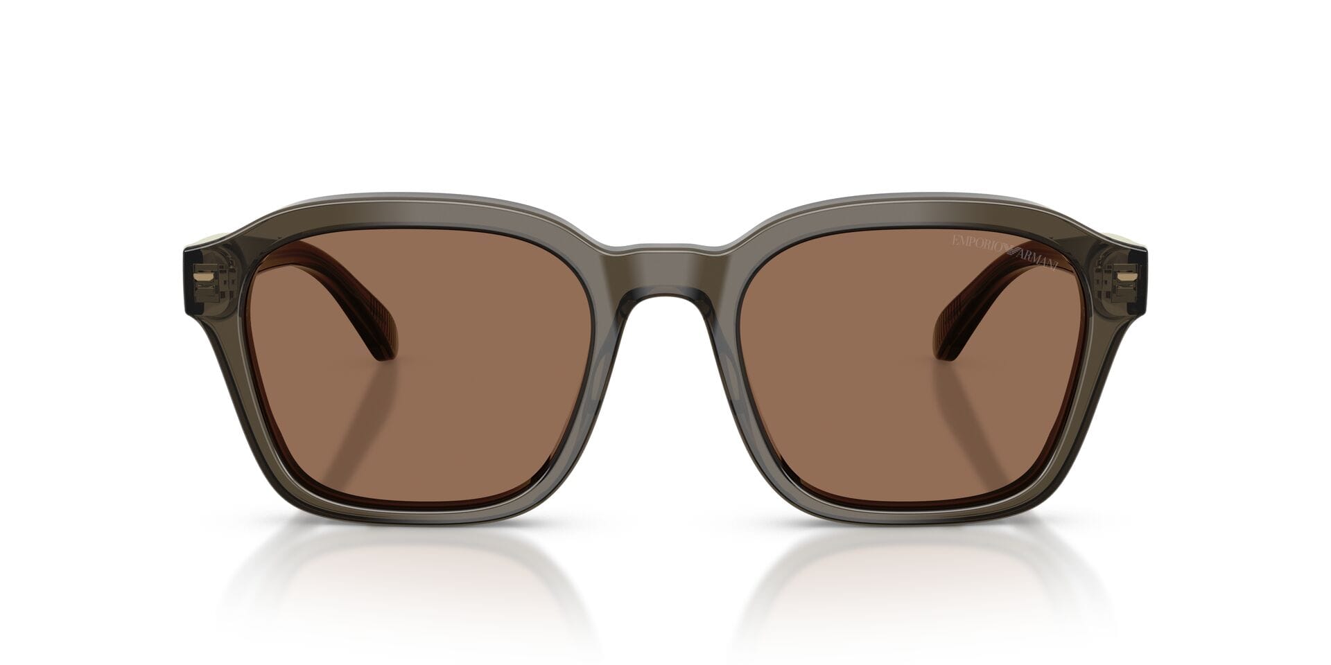 Emporio Armani EA 4245U 627973 3N 0EA4245U Sunglass Transparent Grey Male F Sunglass — Transparent Grey frame — view 4
