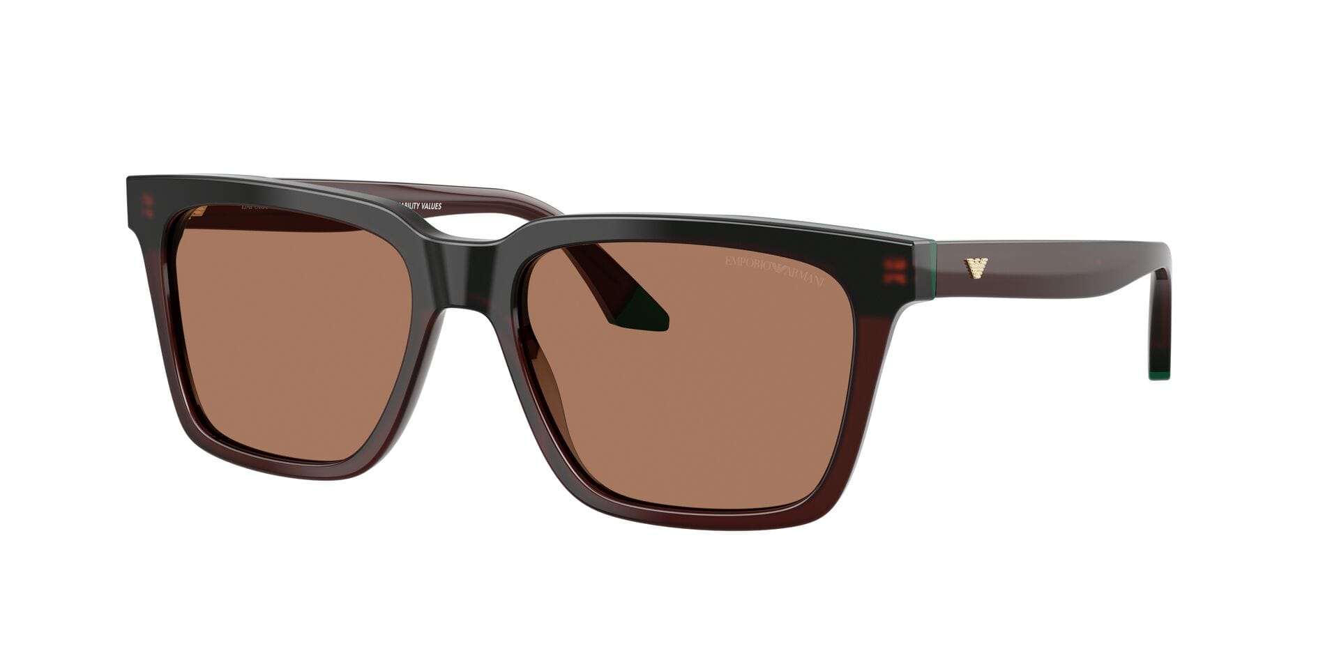Emporio Armani EA 4260 3615/73 2N 0EA4260 Sunglass Maroon Male Full Shell Sunglass — Maroon frame — view 3