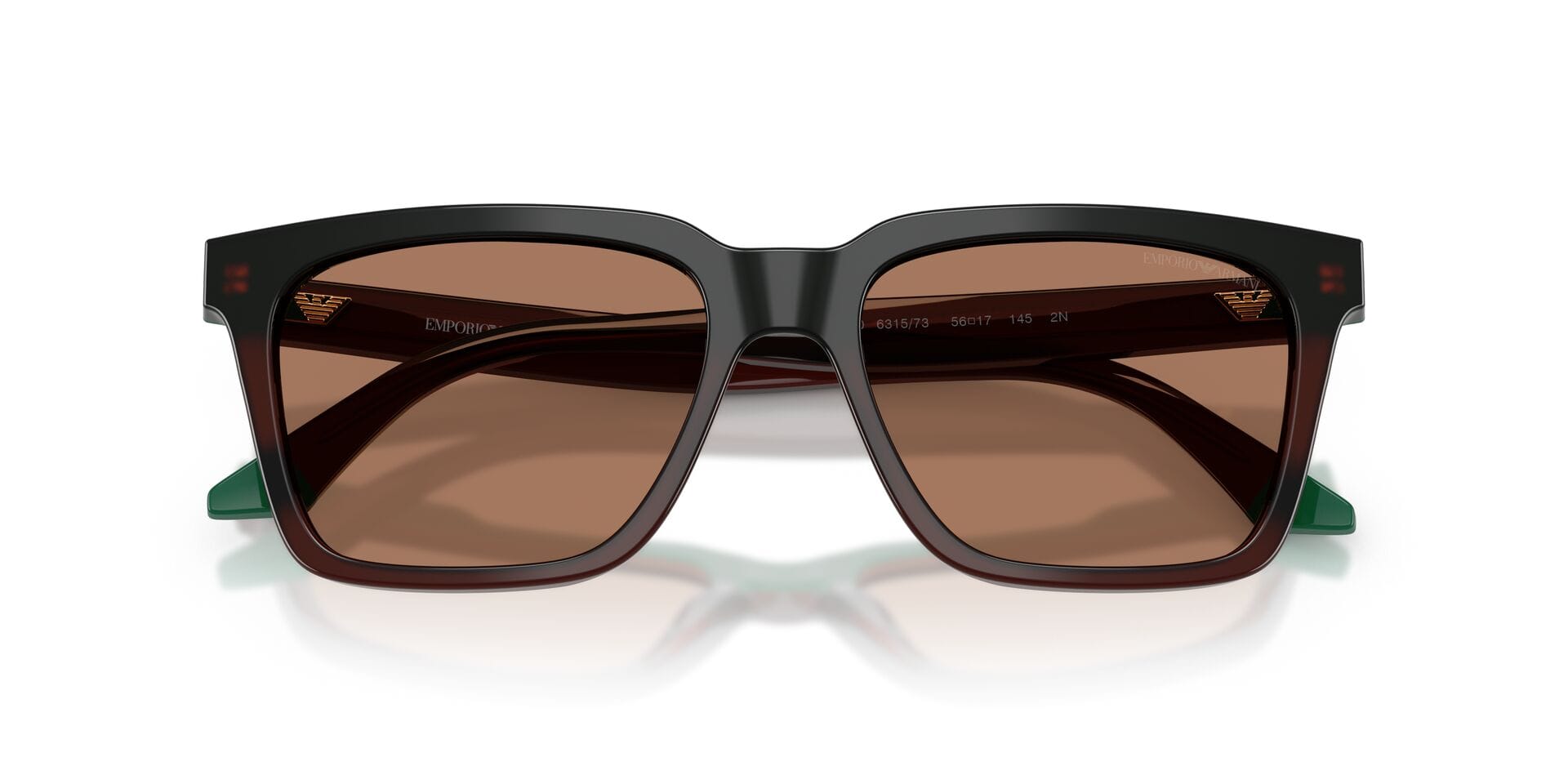 Emporio Armani EA 4260 3615/73 2N 0EA4260 Sunglass Maroon Male Full Shell Sunglass — Maroon frame — view 7